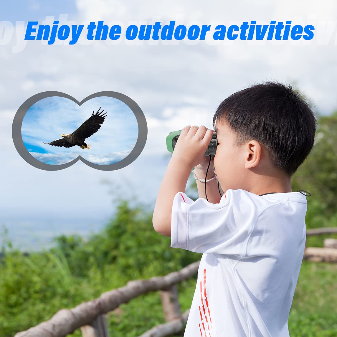 Easter Gifts For 3 12 Years Old Boys, Vnvdflm Compact 8X21 Shock Proof Green Binoculars For Bird Watching Kids Telescope For Tee