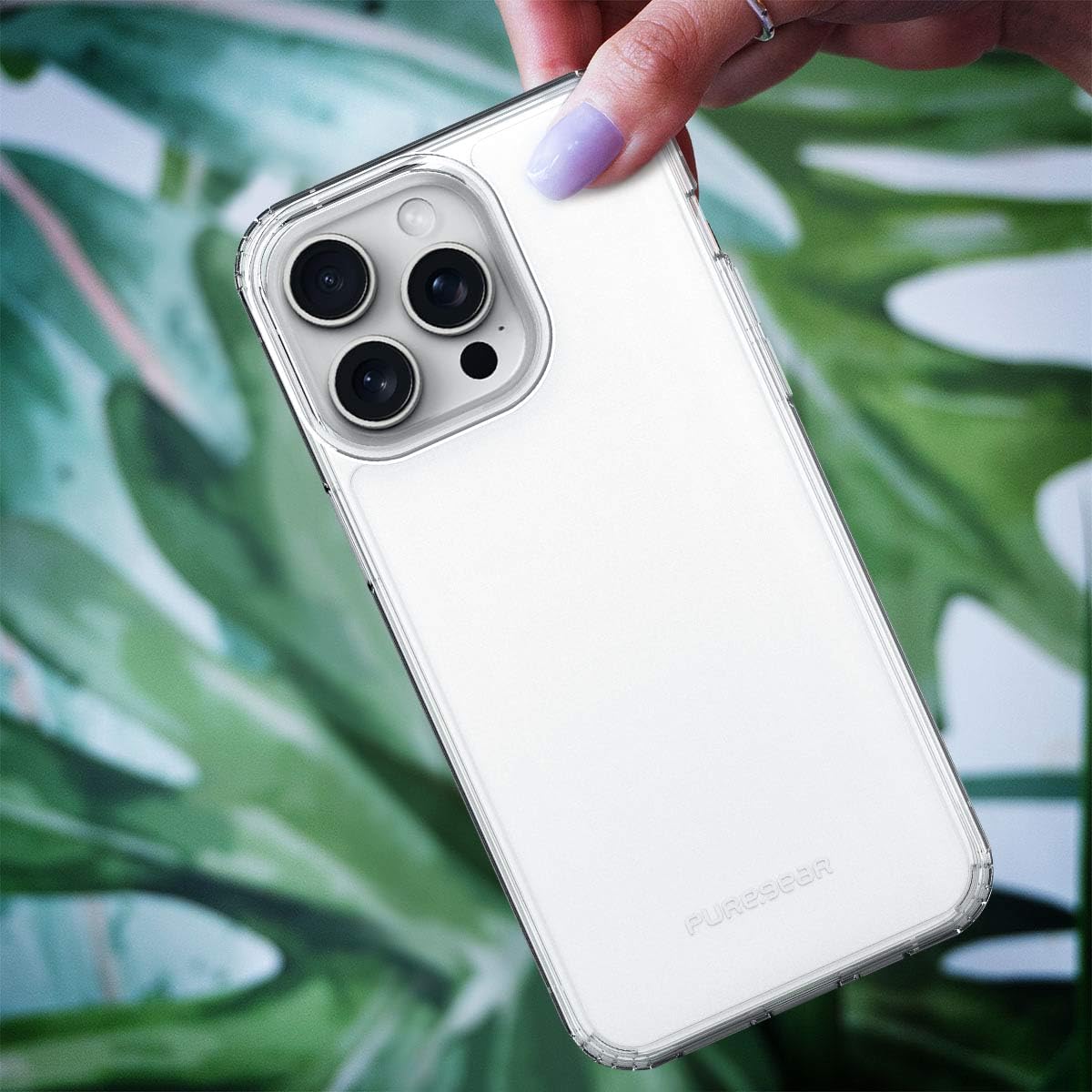 Puregear Slim Shell Case For Apple Iphone 15 Pro Max(2023)6.7, Flexible & Durable, Protective Snap-On, Functional Metal Buttons,