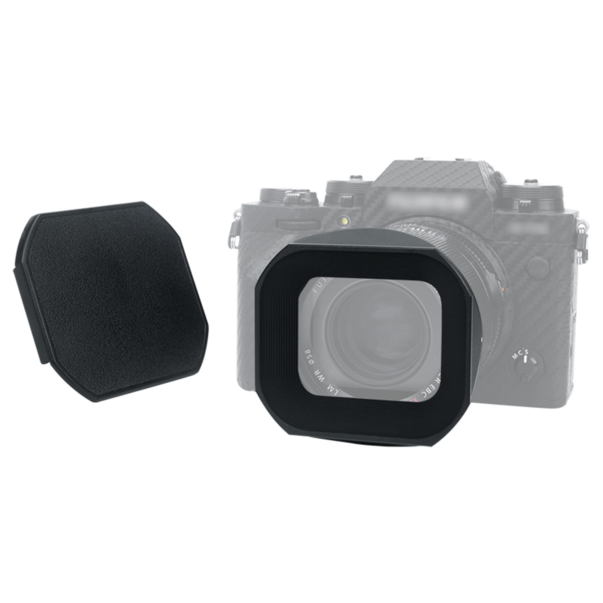 Jjc Metal Square Lens Hood For Fujifilm Fuji Fujinon Xf 23Mm F1.4 R Lm Wr & Xf 33Mm F1.4 R Lm Wr Lens Replaces Fuji Lh Xf23 Ii/L