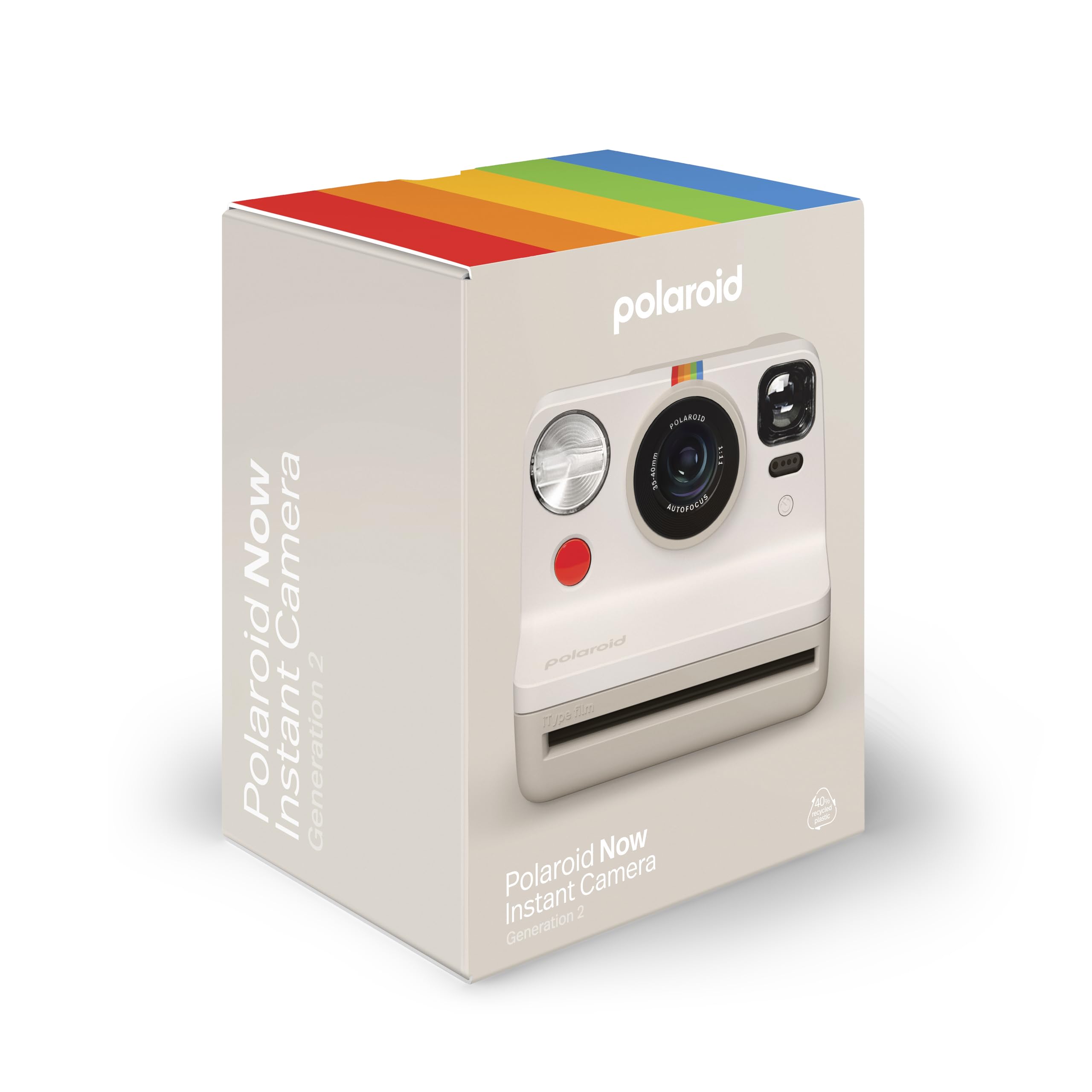 Polaroid Now 2Nd Generation I Type Instant Film Camera   Vintage White (9130)