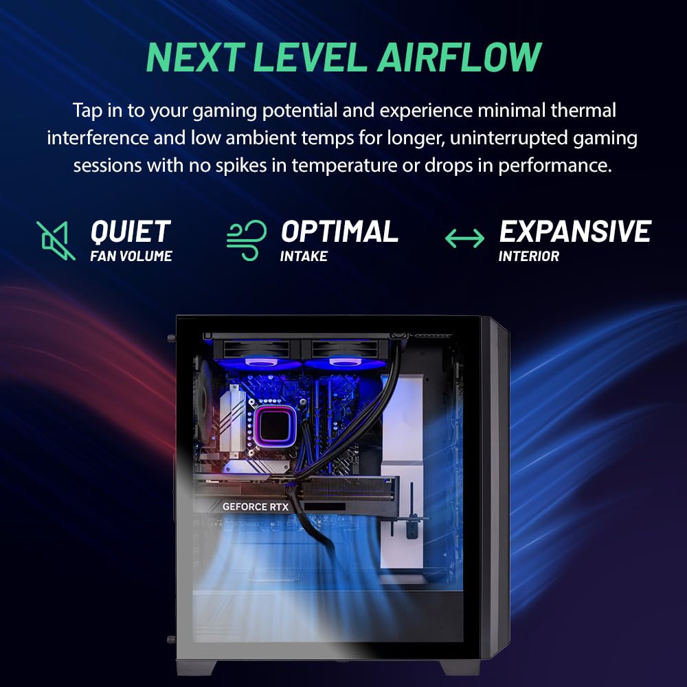 Skytech Gaming Siege Gaming Pc Desktop   Intel Core I7 13700F 2.1 Ghz, Nvidia Rtx 4060 Ti, 1Tb Nvme Ssd, 32Gb Ddr5 Ram Rgb, 650W