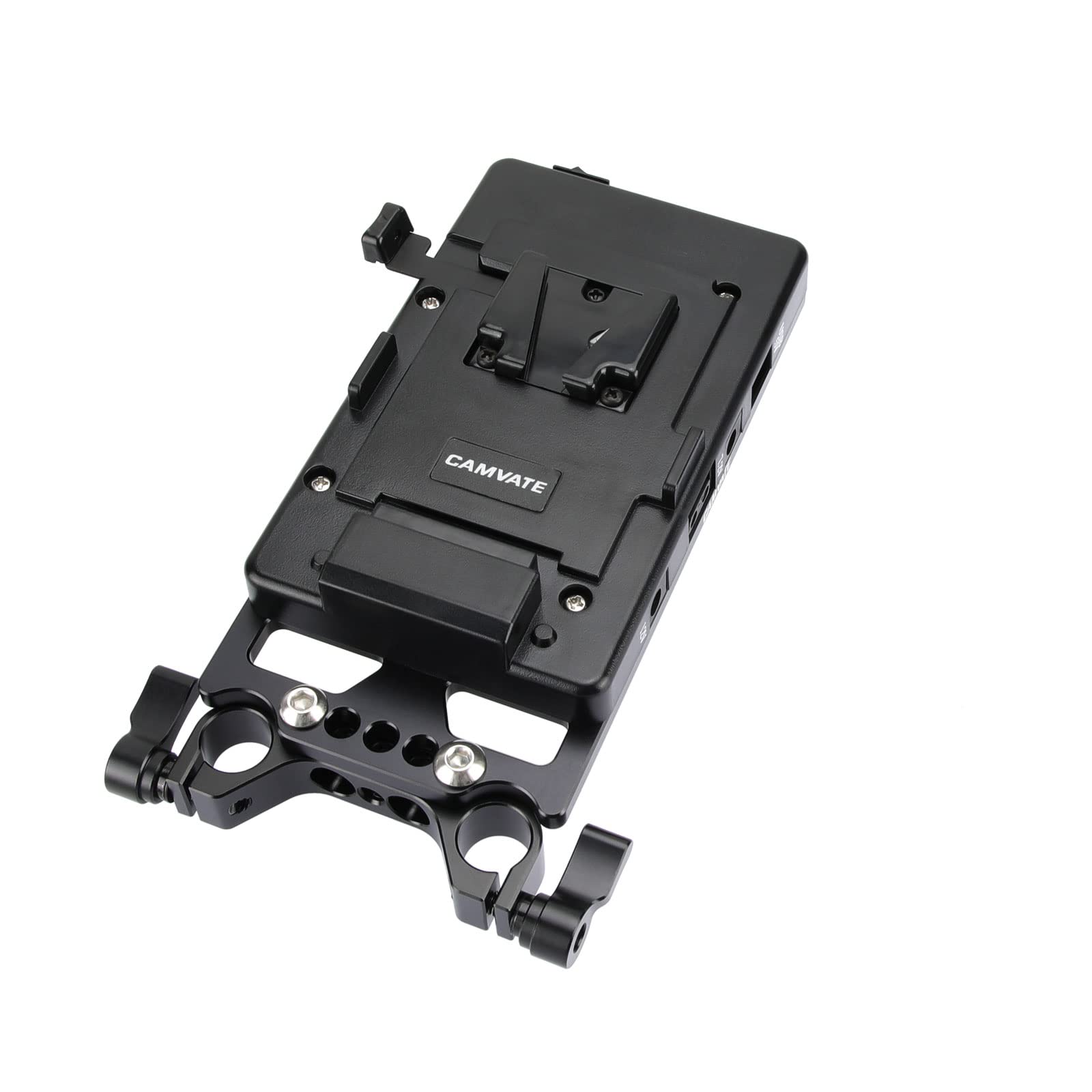 CAMVATE V Lock Mounting Plate Power Supply Splitter with 15mm Rod Clamp - 1524