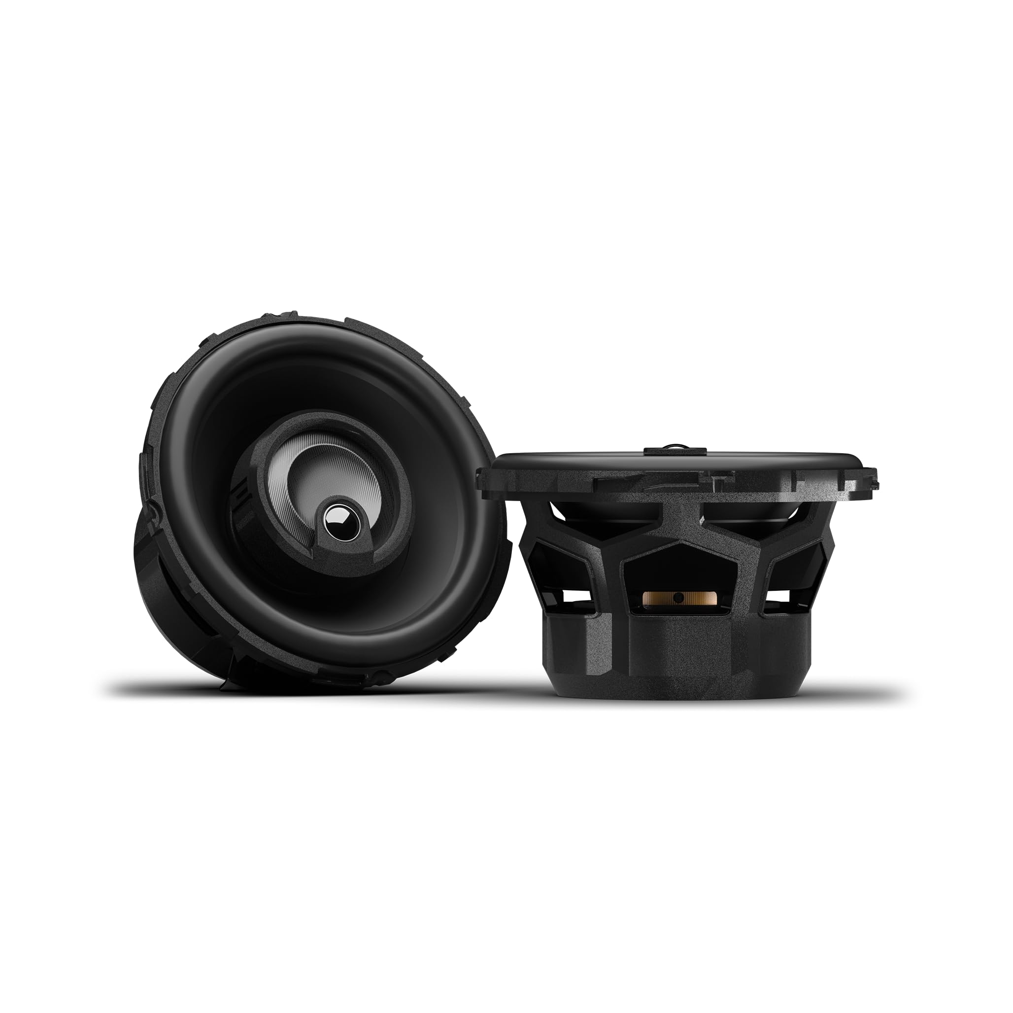 Rockford Fosgate P1V2-25 Punch P1 2.5 3-Way Coaxial Full Range Speakers - Black (Pair)