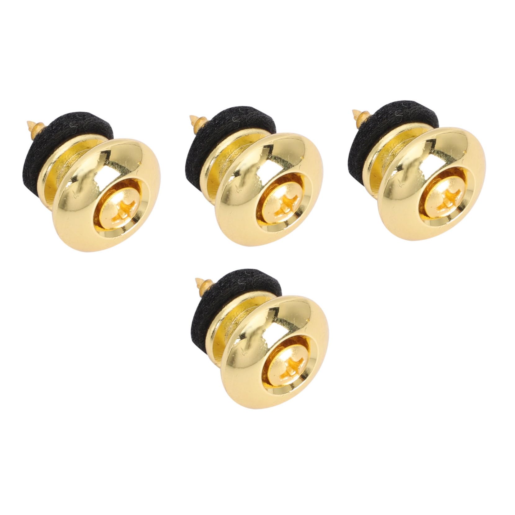 FUNOMOCYA 4pcs Guitar Strap End Pin Nail Bass Guitar Accessories Nonskid Bass Belt Nail
