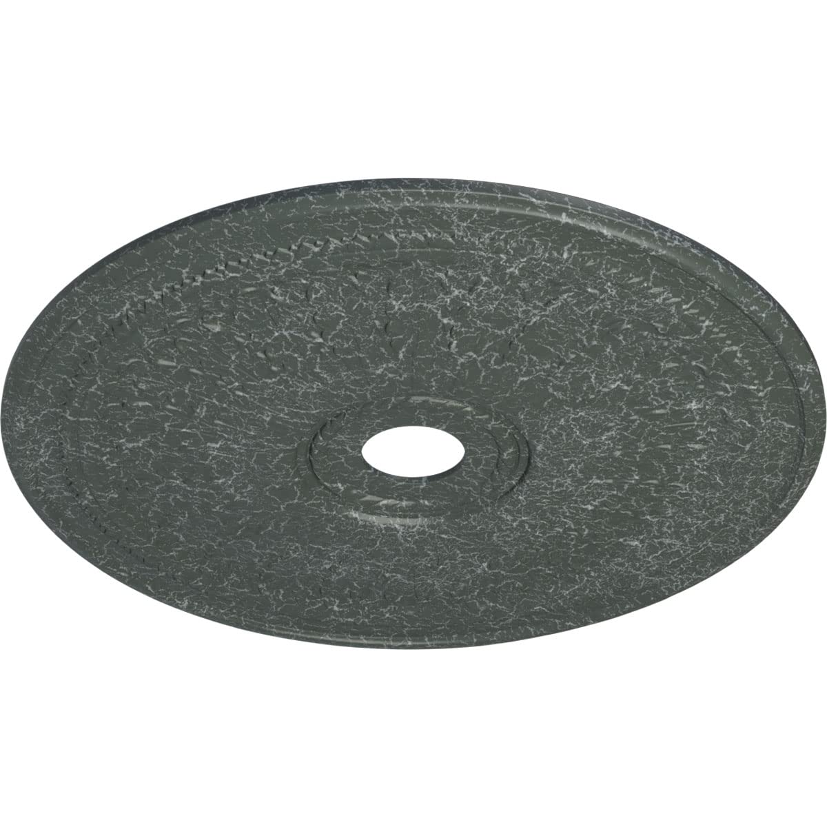 Ekena Millwork Cm29Oaagc Oakleaf Ceiling Medallion, 29 1/8''Od X 3 5/8''Id X 1''P, Hand Painted Athenian Green Crackle