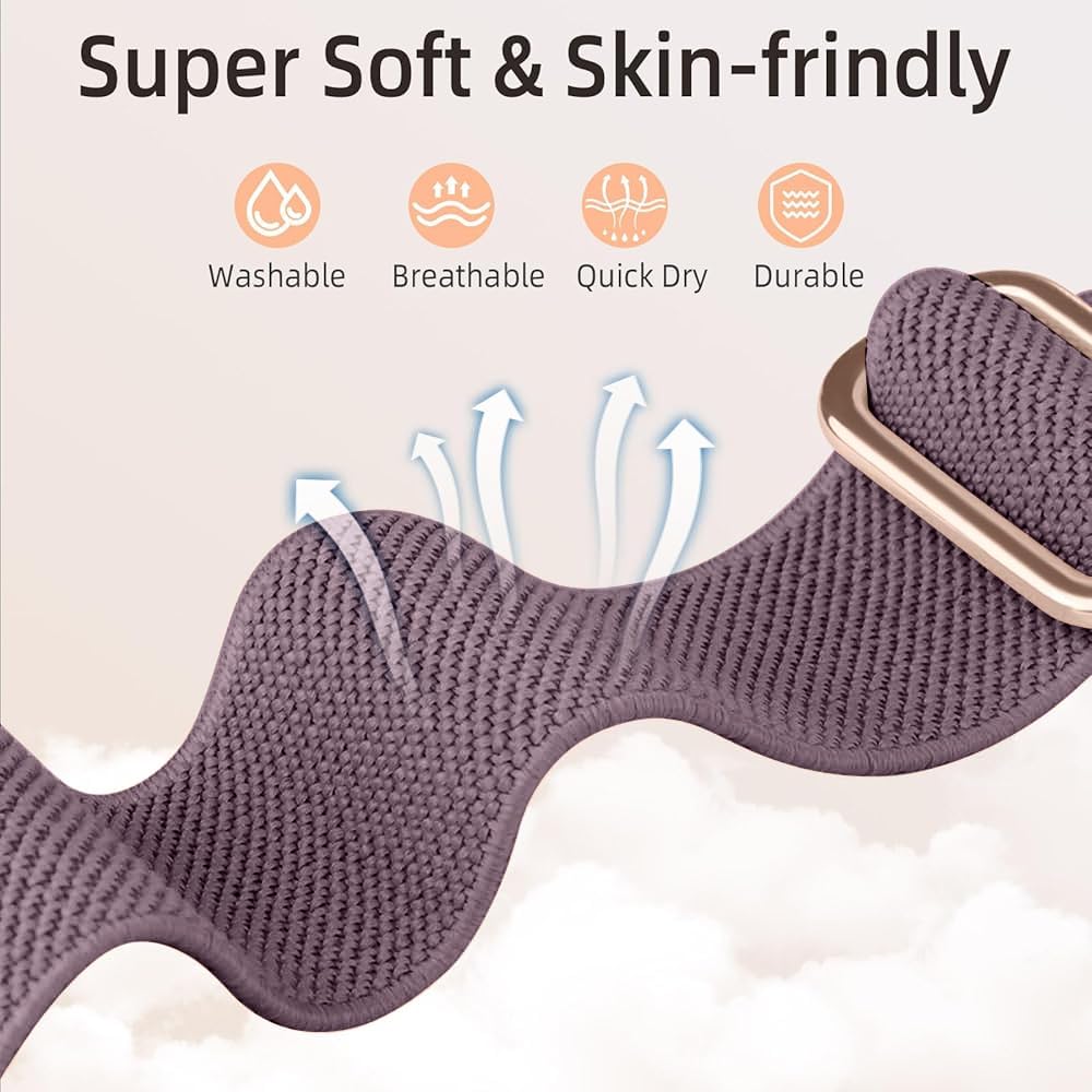 Maledan Charm Bands Compatible For Fitbit Versa 3/Fitbit Sense/Versa 4/ Sense 2 Band Men Women, Breathable Sport Wristband Repla