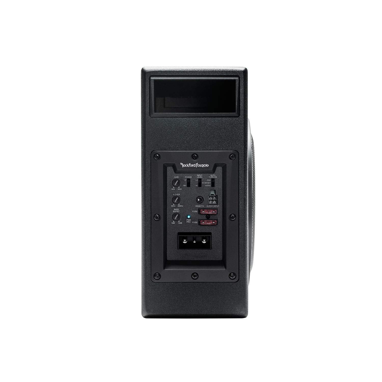 Rockford Fosgate P300 8P Punch 8' 300 Watt Amplified Subwoofer In Ported Enclosure   Slim Design For Tight Spaces   Black