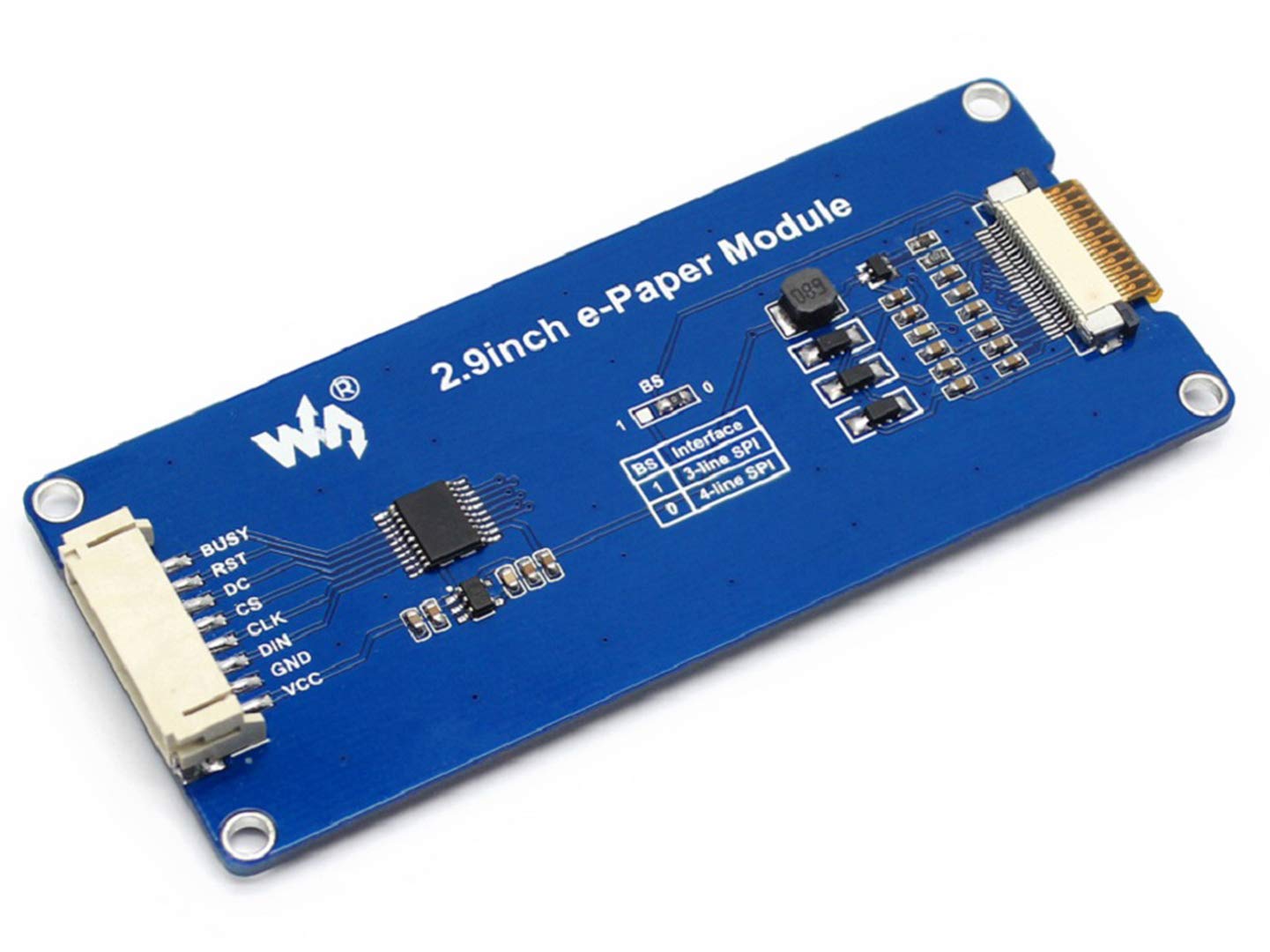 Waveshare 2.9Inch E Ink Display Module 296X128 Pixel White,Black Two Color 3.3V/5V E Paper Screen Lcd Support Partial Refresh Sp