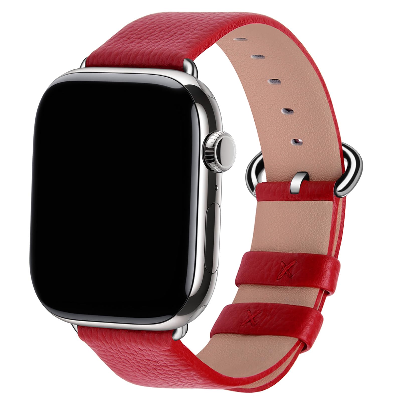 Fullmosa Leather Bands Compatible with Apple Watch Band 41mm 40mm 38mm 42mm 44mm 45mm 46mm 49mm Women Men for iWatch Series 11/1