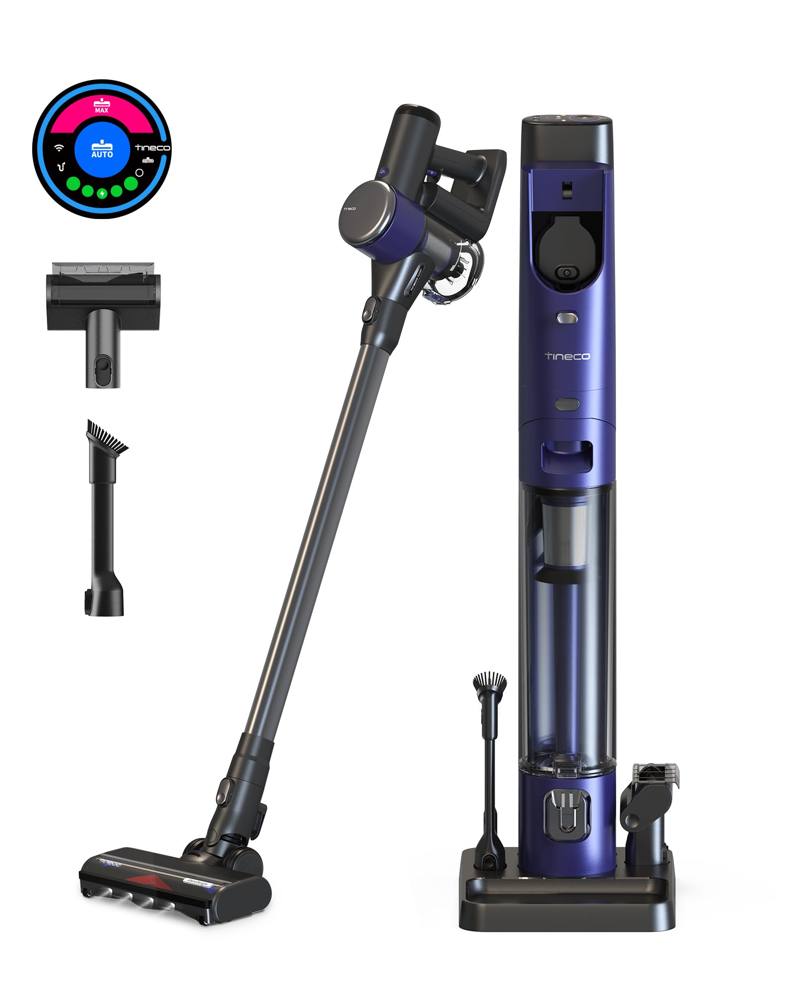 Tineco Pure One Station Furfree Cordless Vacuum Cleaner With 3L Auto Dust Base, Smart Stick Vacuum Cleaner Powerful Suction & Li