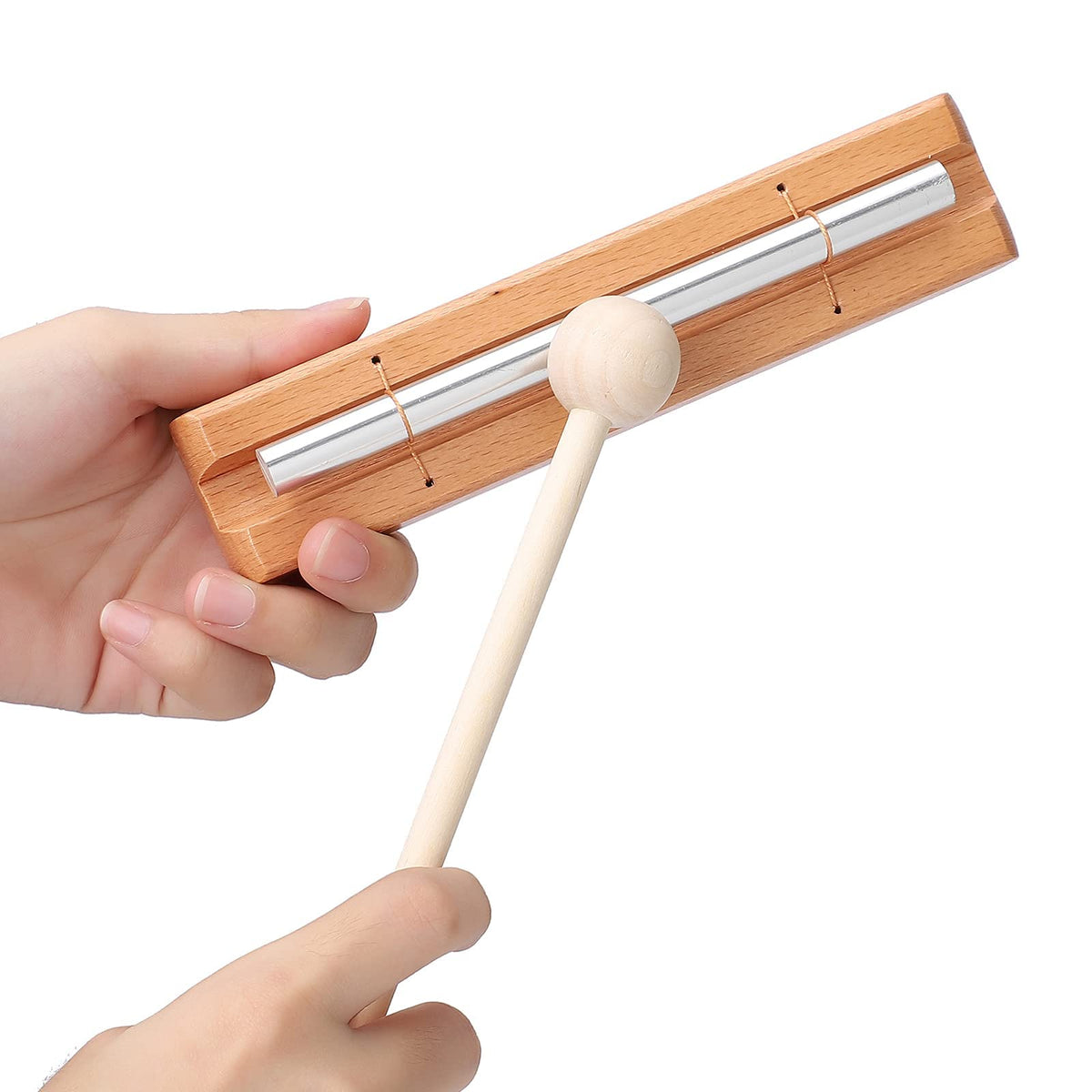 Energy Chime Percussion Hand Bell Meditation Chimes Teacher Tools Reminder Tuned Energy Chimes Music Instrument With Mallet For 