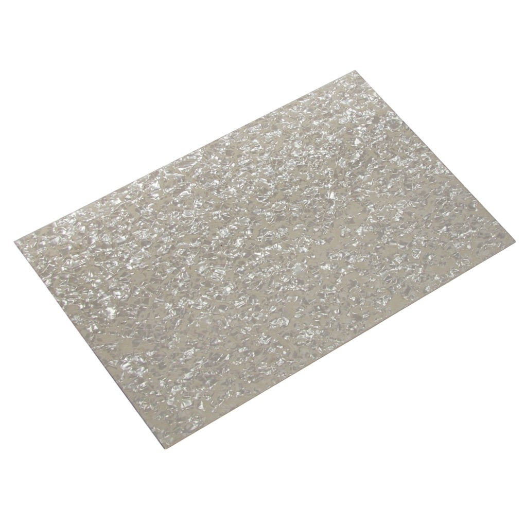 Fleor 11.4 X 17 Inch Blank Guitar Bass Pickguard Sheet Diy Guitar Pickguard Backplate Scratch Plate Material,4Ply Aged Pearl