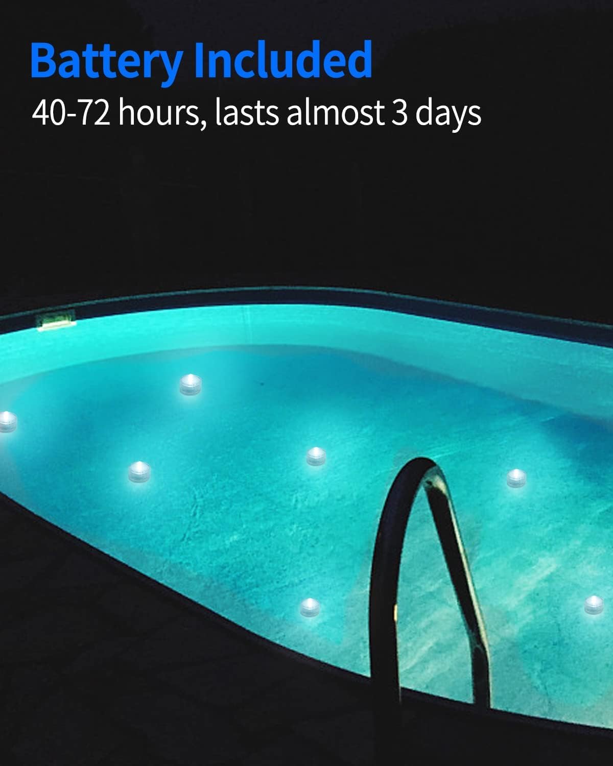 Shymery Submersible Led Lights,24 Pack Waterproof Tea Lights,White Led Tea Lights,Battery Powered Waterproof Led Lights For Vase