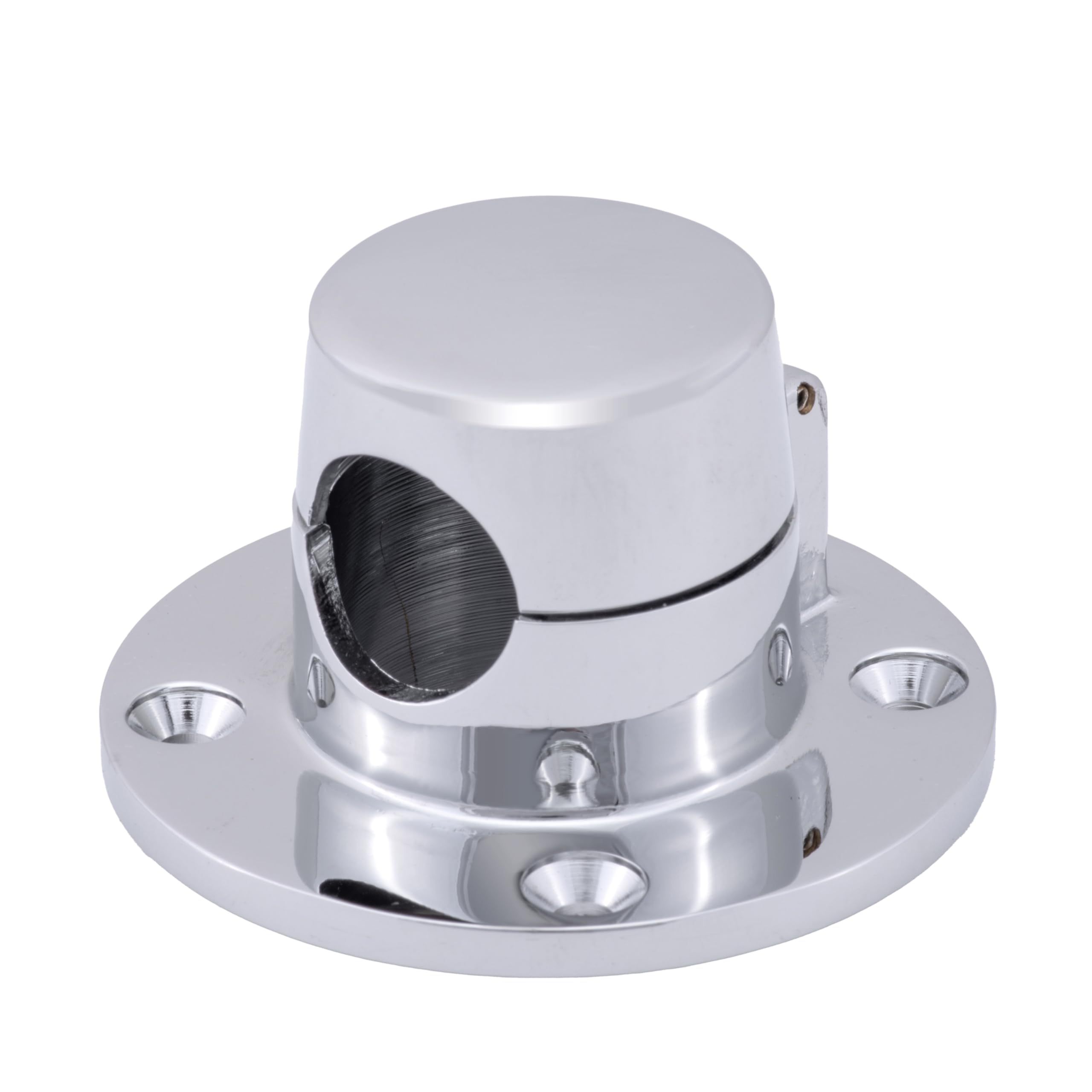 Whitecap S-0112C Hinged Chain & Rope Deck Pipe - 3/4'' D Max Rope, Cp/Brass,WBIASB0000AXTG2