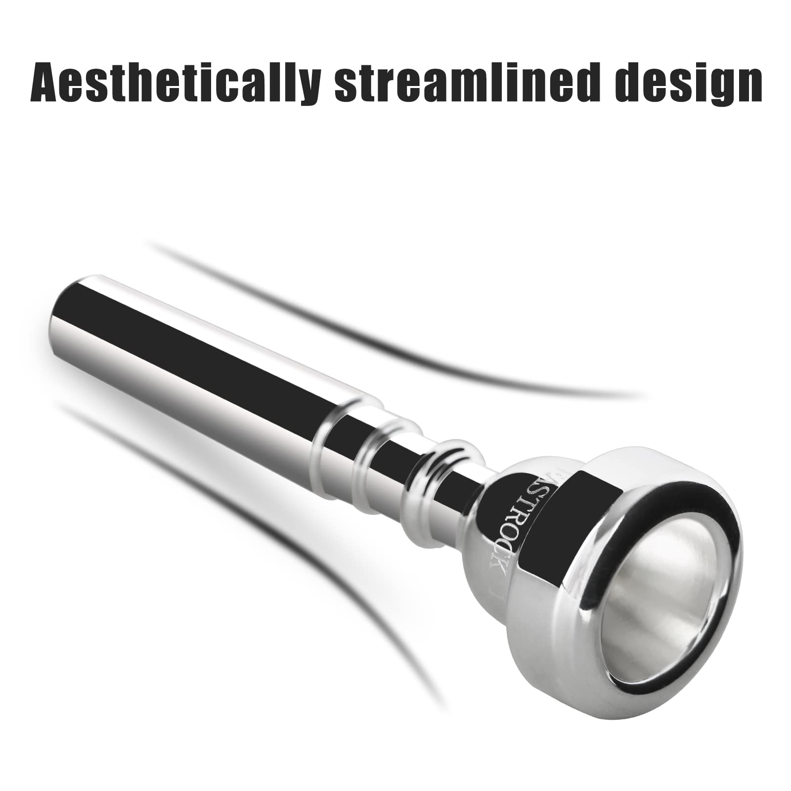 Eastrock 1.5C Trumpet Mouthpiece Silver Plated Bb Trompeta Mouthpiece Trumpet Instrument Accessories Vacuum Packed