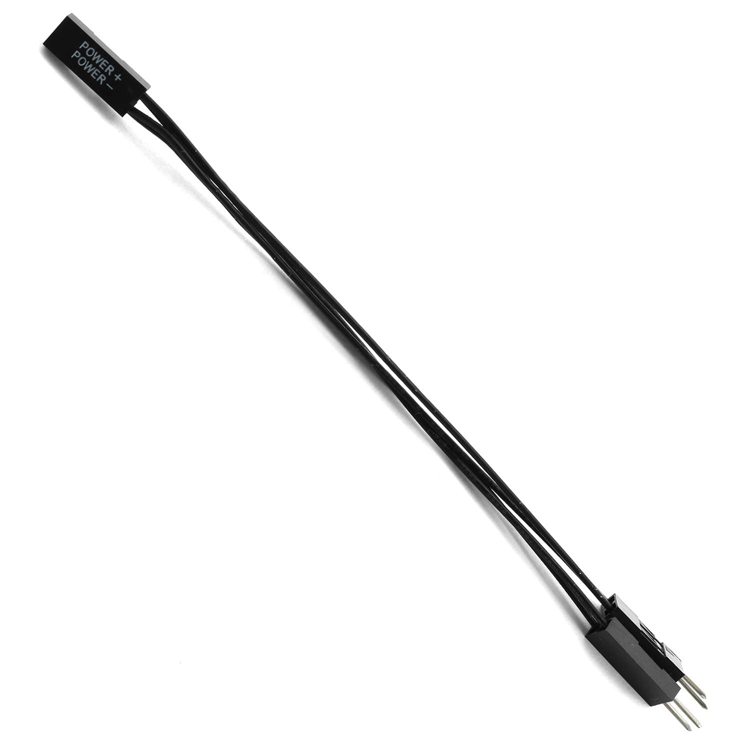 Dgzzi 2 Pins Single Female To Dual Male Black Jumper For Pc Motherboard Power Light Emitting Diode Switch Reset Hdd Hard Drive 4