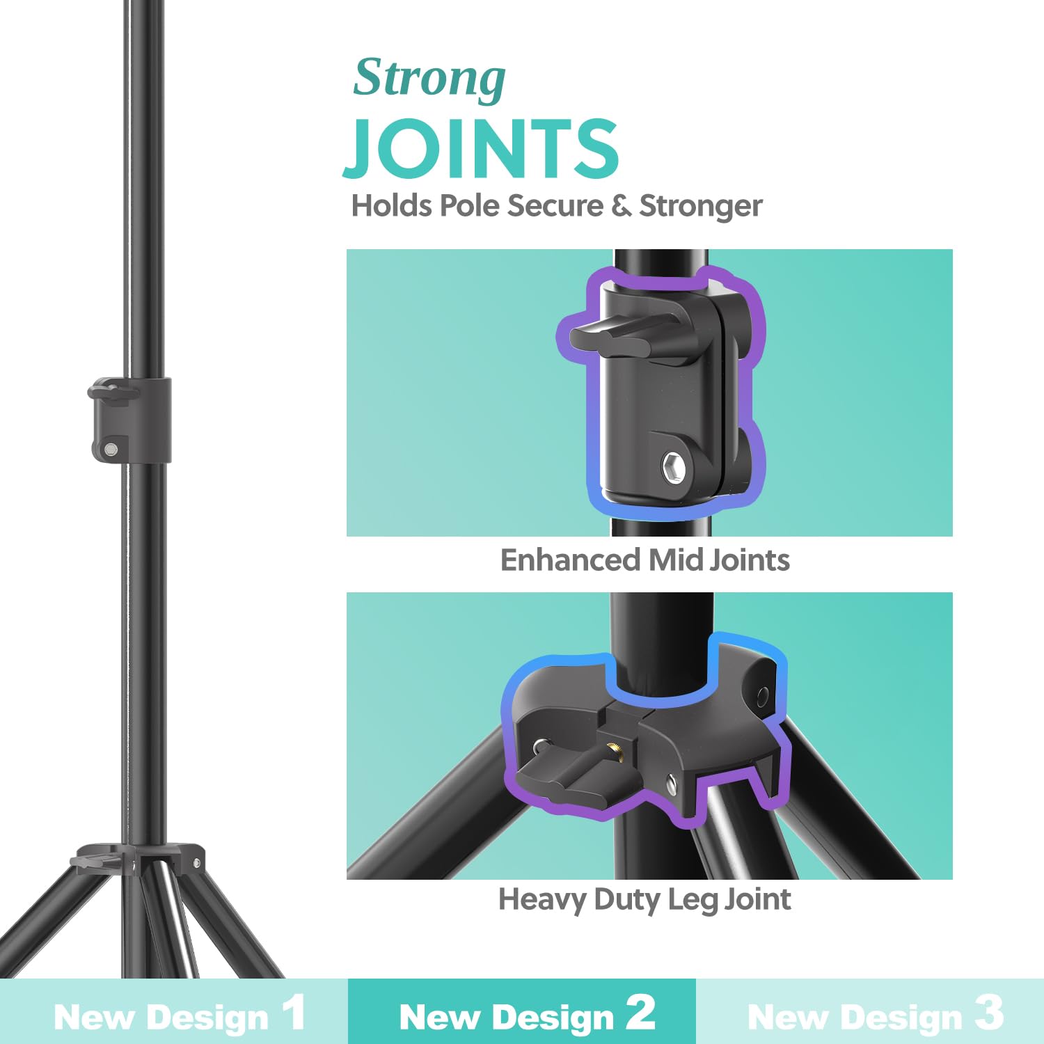 Limostudio 10 Ft. (W) 9.6 Ft. (H) Backdrop Stands Background Support System Kit With Spring Clamps And Carry Bag Case, Photo Vid