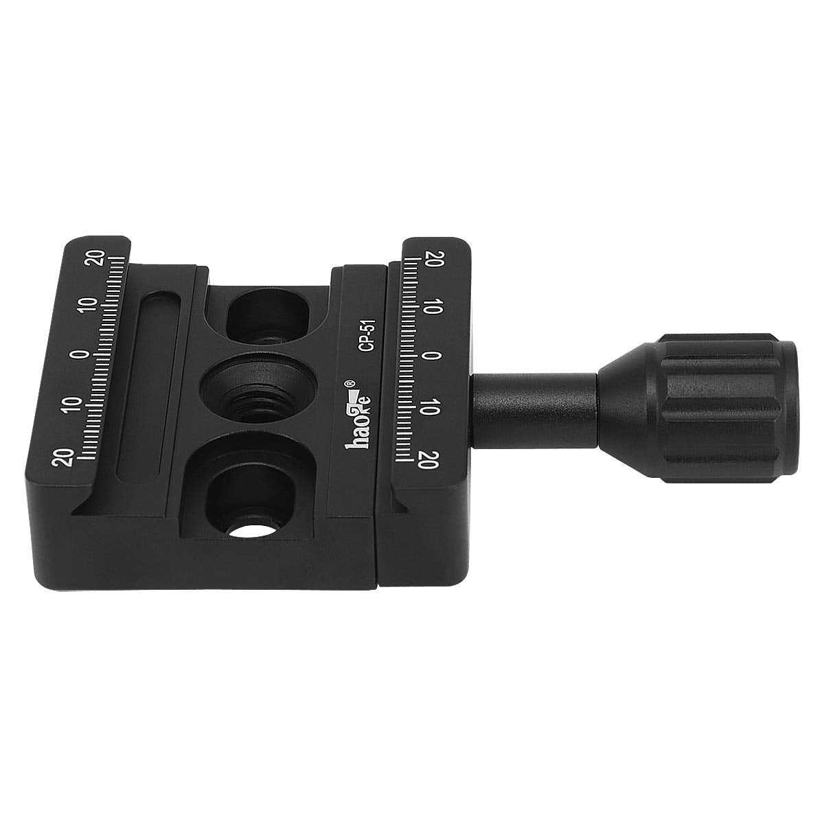 Haoge Cp 51 50Mm Screw Knob Clamp Adapter For Quick Release Qr Plate Camera Tripod Ballhead Monopod Ball Head Fit Arca Swiss