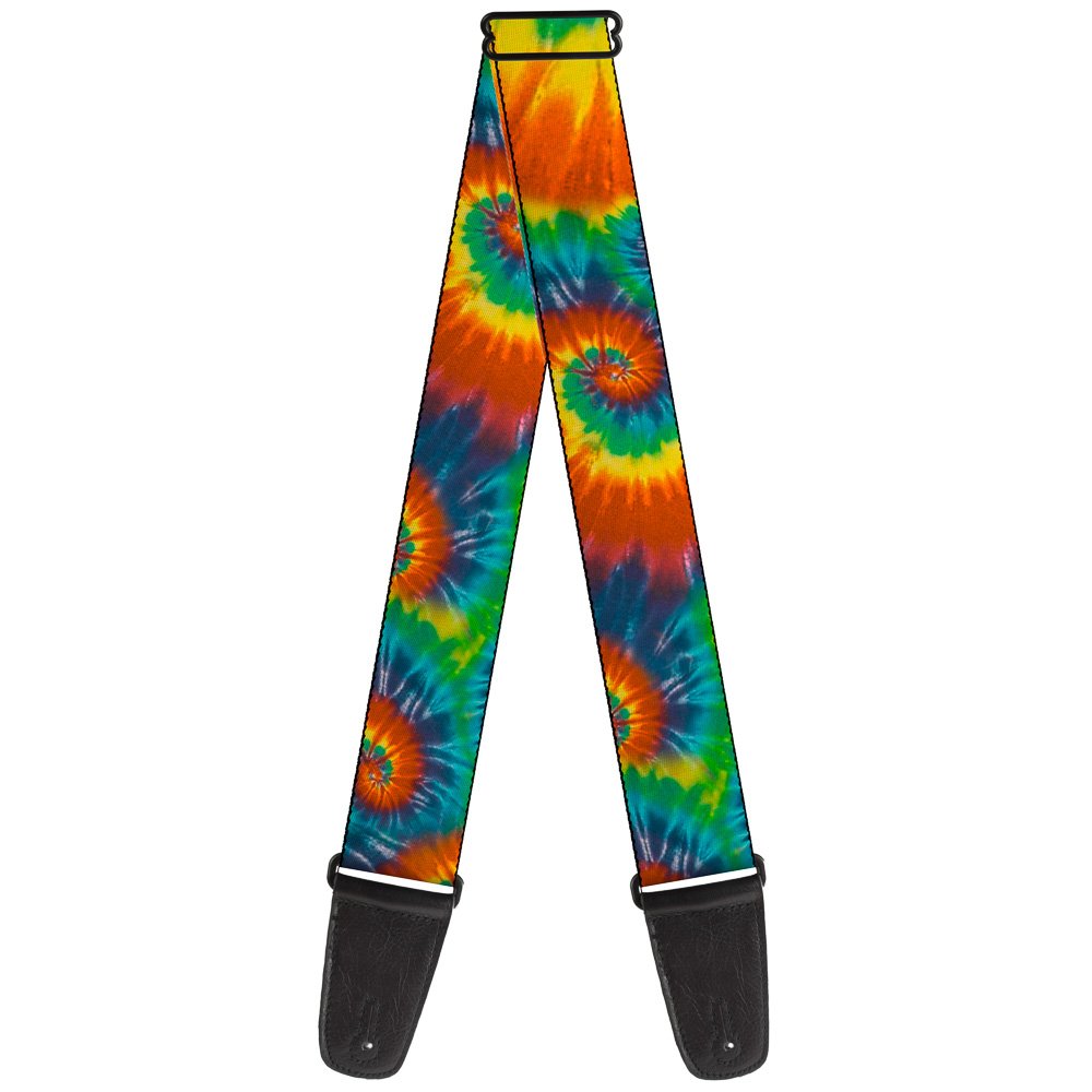 BuckleDown GSW32090 Tie Dye Swirl Multi Color Guitar Strap