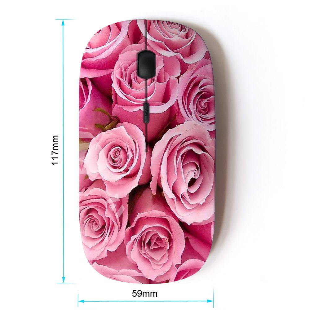 Koolmouse [ Optical 2.4G Wireless Mouse [ Roses Valentines Love Pink Girlfriend Spring ]