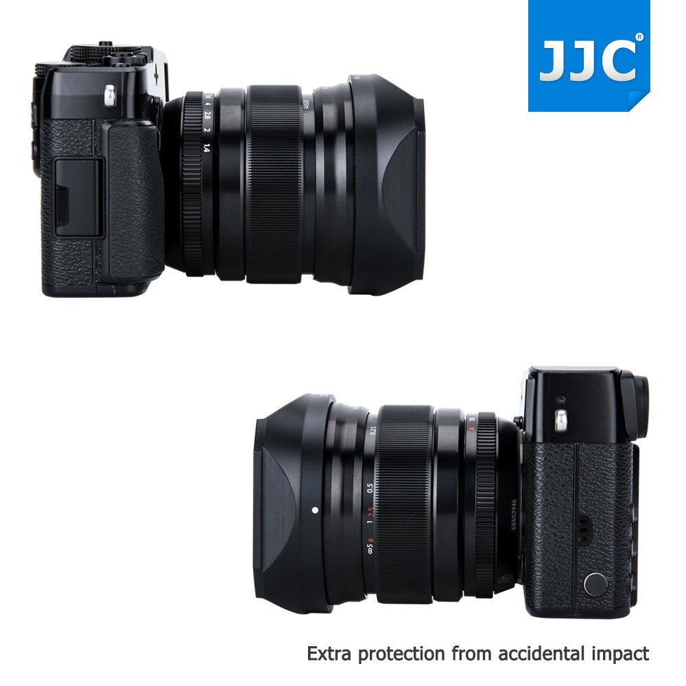 Bayonet Square Metal Lens Hood Shade W/Hood Cap Protector Replace Fuji Lh Xf16 For Fujifilm Fujinon Xf 16Mm F1.4 R Wr Lens On Ca