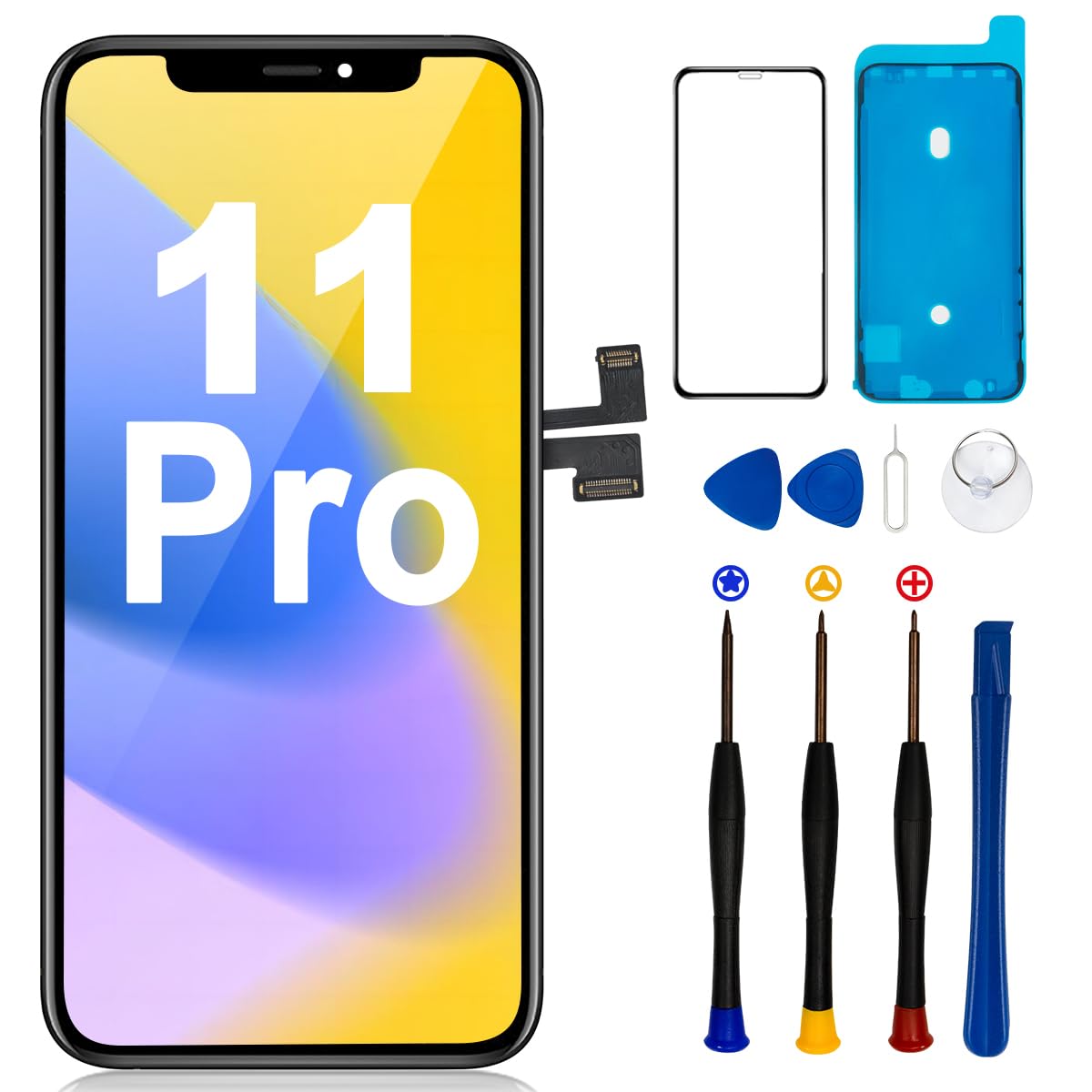 For Iphone 11 Pro Screen Replacement, 3D Touch & Lcd Display Digitizer Assembly Screen,Compatible With A2160, A2217, A2215, With