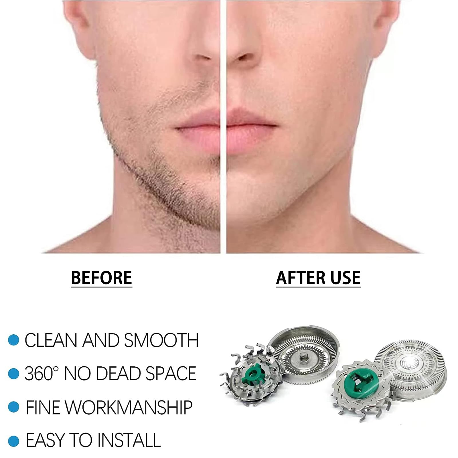 Sh60 Replacement Heads Compatible With Norelco 6000 Replacement Heads For Philips Norelco 6000 Replacement Blades For Philips Se