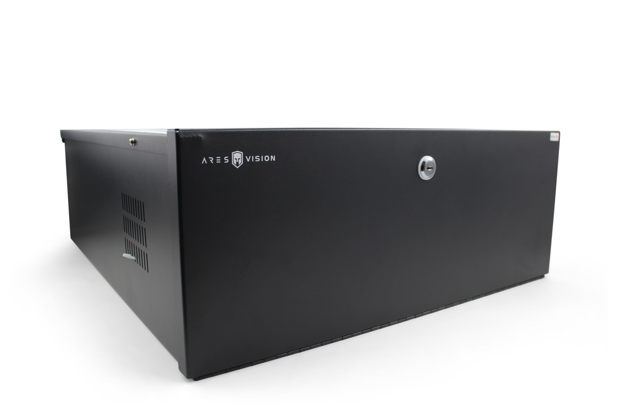 Ares Vision Heavy Duty Steel 21' X 24' X 8' Dvr/Pc/Tv Security Lock Box 16 Gauge Steel Walls, Lock & Key, Removable Top, And Exhaust Fan, Great For Securing All Computer And Hardware Devices.