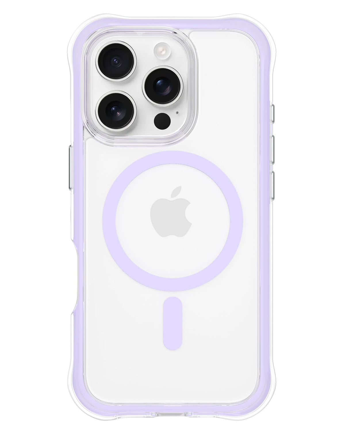 Ornarto Air Case For Iphone 16 Pro Clear, Compatible With Magsafe, Military-Grade Drop Protection Cover With Built-In Air, Purpl