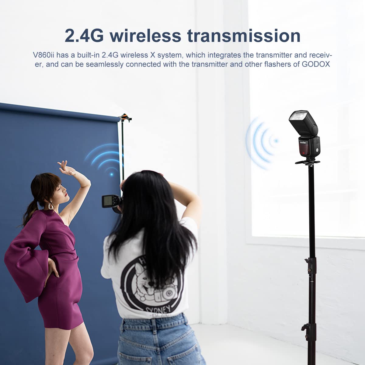 Godox V860Ii-N Ttl Flash With Xpro N Wireless Flash Trigger For Nikon High-Speed-Sync Speedlite Light 2.4G Wireless X System 1/8