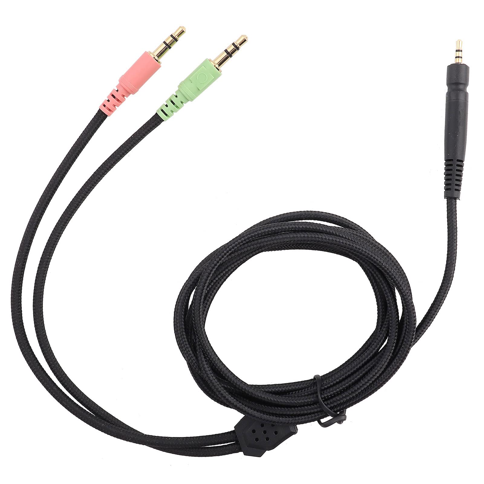 Gaming Headphone Cable, High Fidelity Audio Replacement Cord Compatible with PC Gaming Headsets 3.5mm Jack