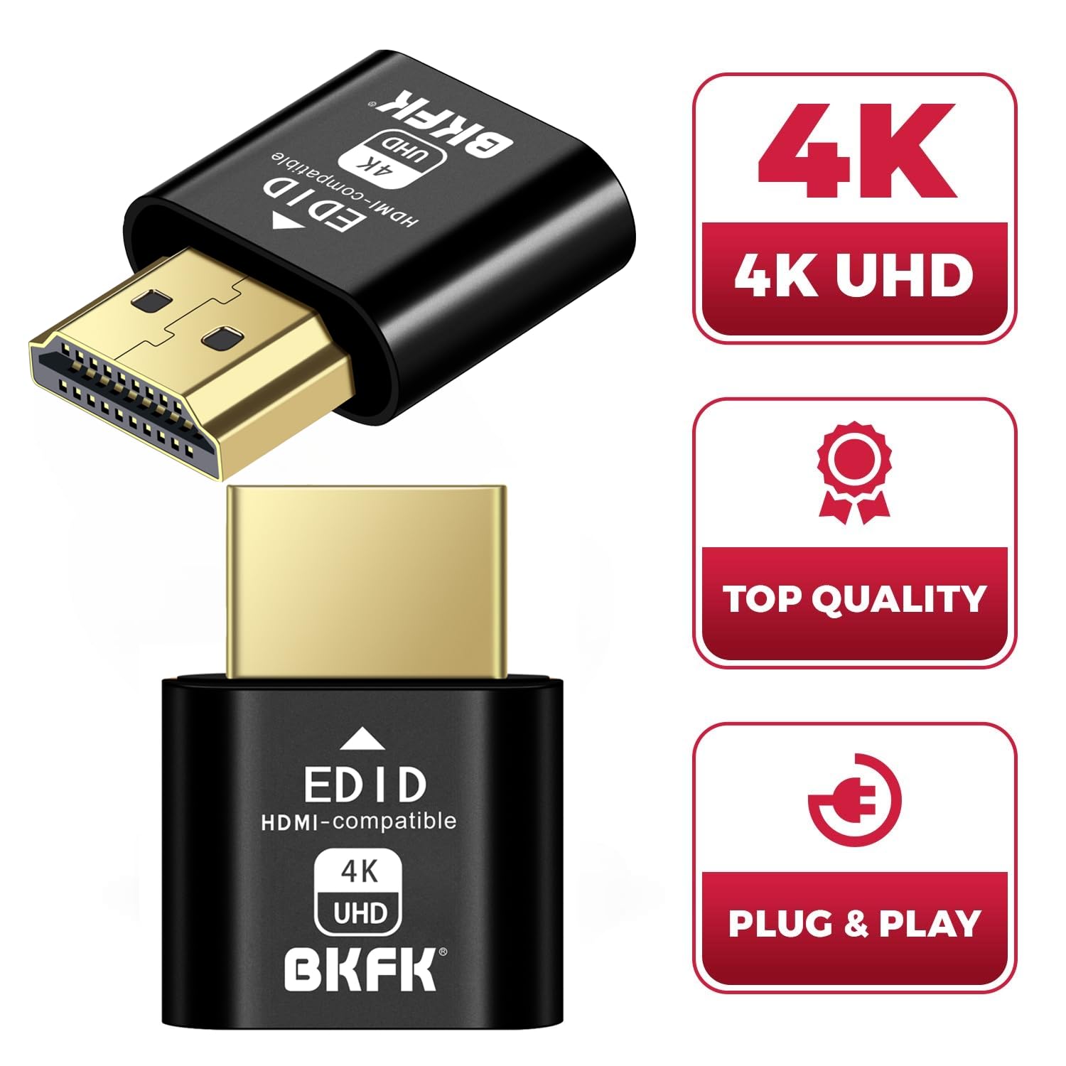 4K Hdmi Dummy Plug   Display To Hdmi Adapter, Luna Display Virtual Window For Home Edid Emulator Dummy, Displayport Headless Dum