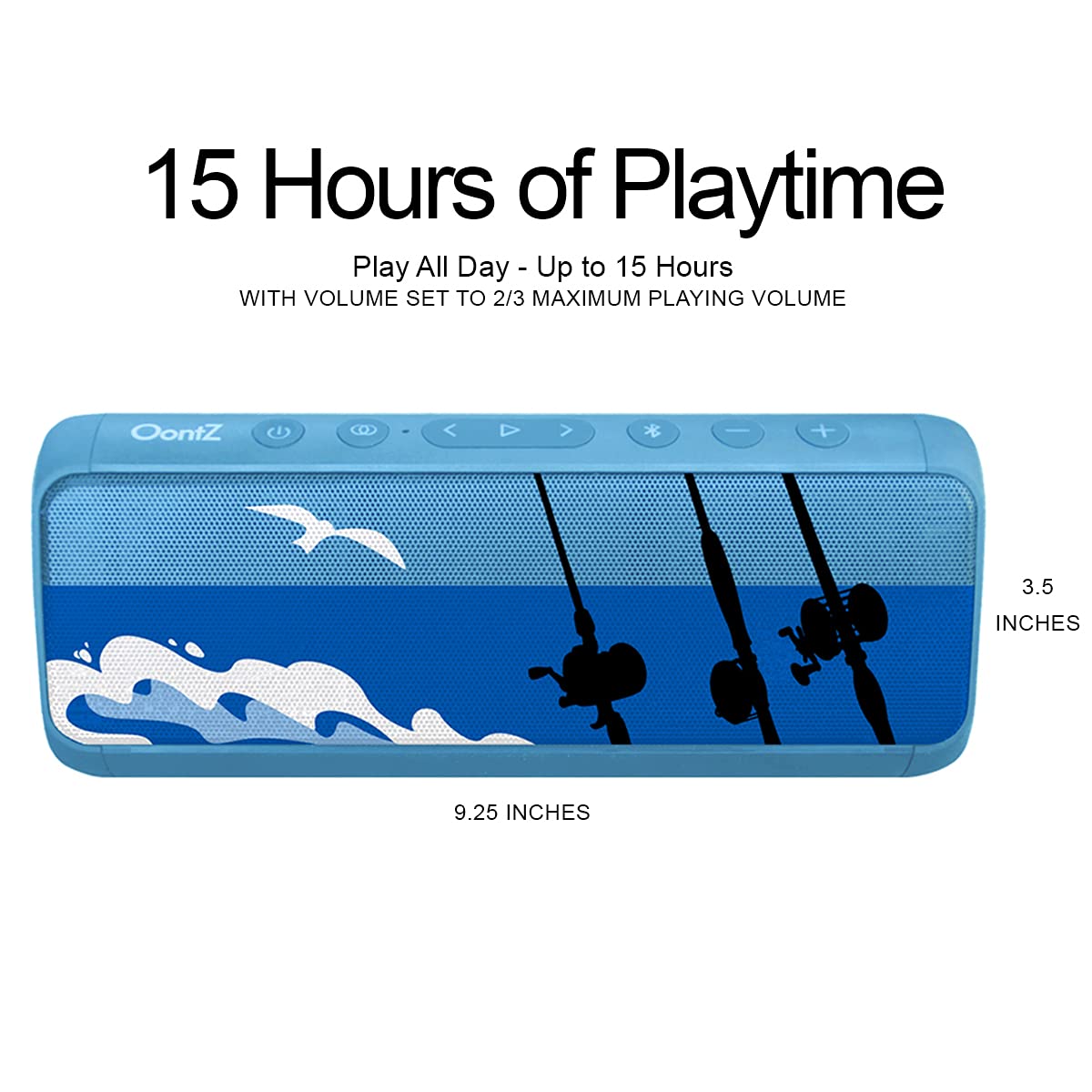 Oontz Pro Portable Bluetooth Speaker 5.0-21W High-Power Audio, Deep Bass Boost, Dual Stereo Pairing, Ipx7 Waterproof, 100Ft Rang