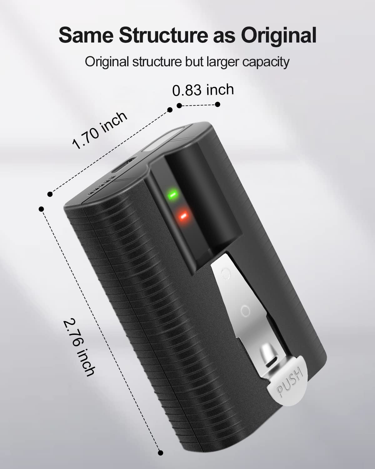 Mrupoo 2 Pack Rechargeable Battery Replacement For Ring Battery For Doorbell & Camera   3.65V 6040Mah, Compatible With Ring Door