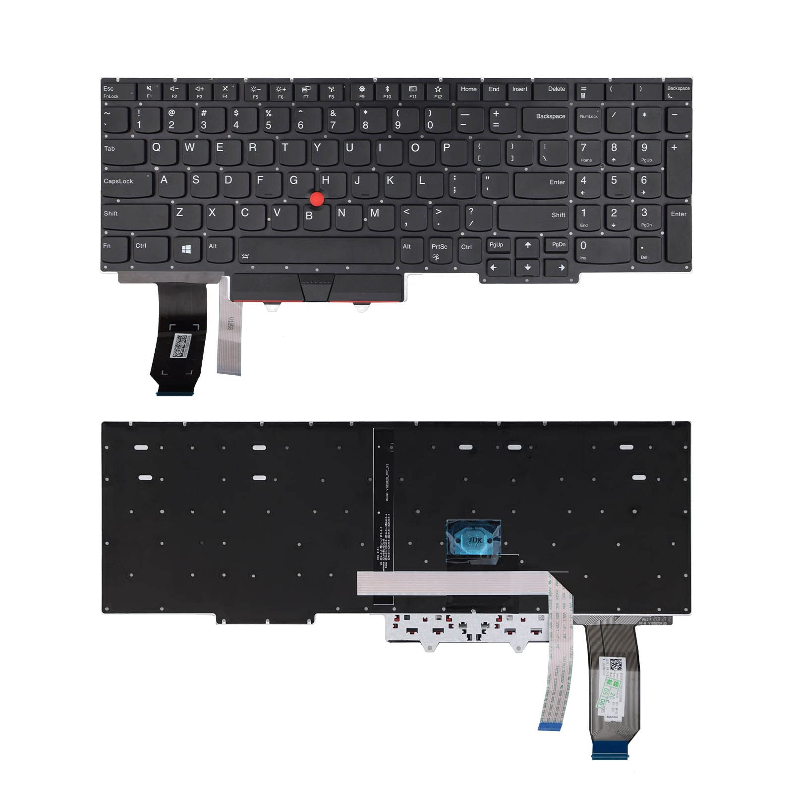 Sunmall Replacement Keyboard Compatible With Lenovo Ibm Thinkpad E15 2019 Gen 1 20Rd 20Re, E15 2020 Gen 2, E15 2021 Gen 3 Thinkp