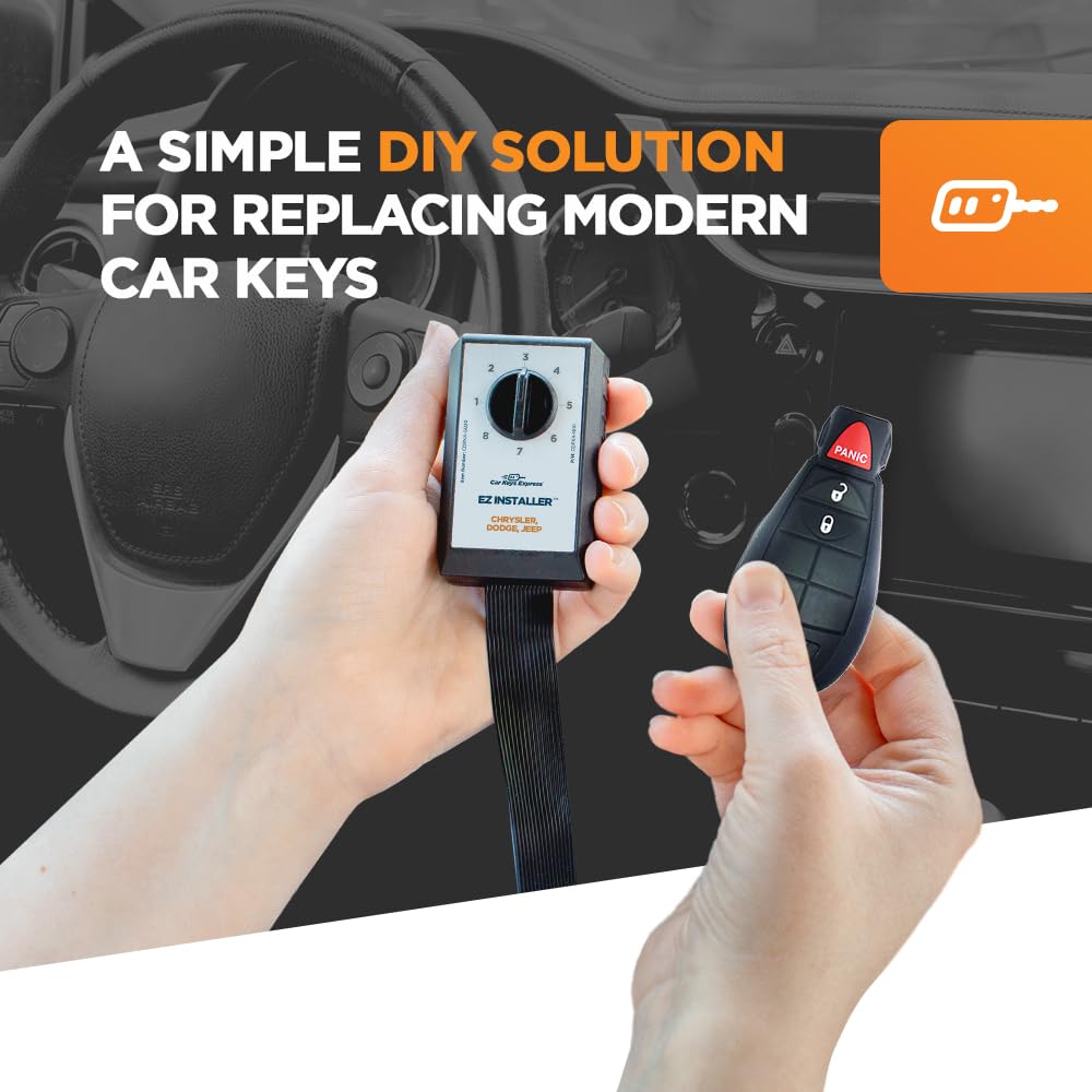 Simple Key, Key Fob And Key Programmer With Interchangeable 3 & 4 Button Keypads, Key Replacement Kit, Simple Key Programmer For