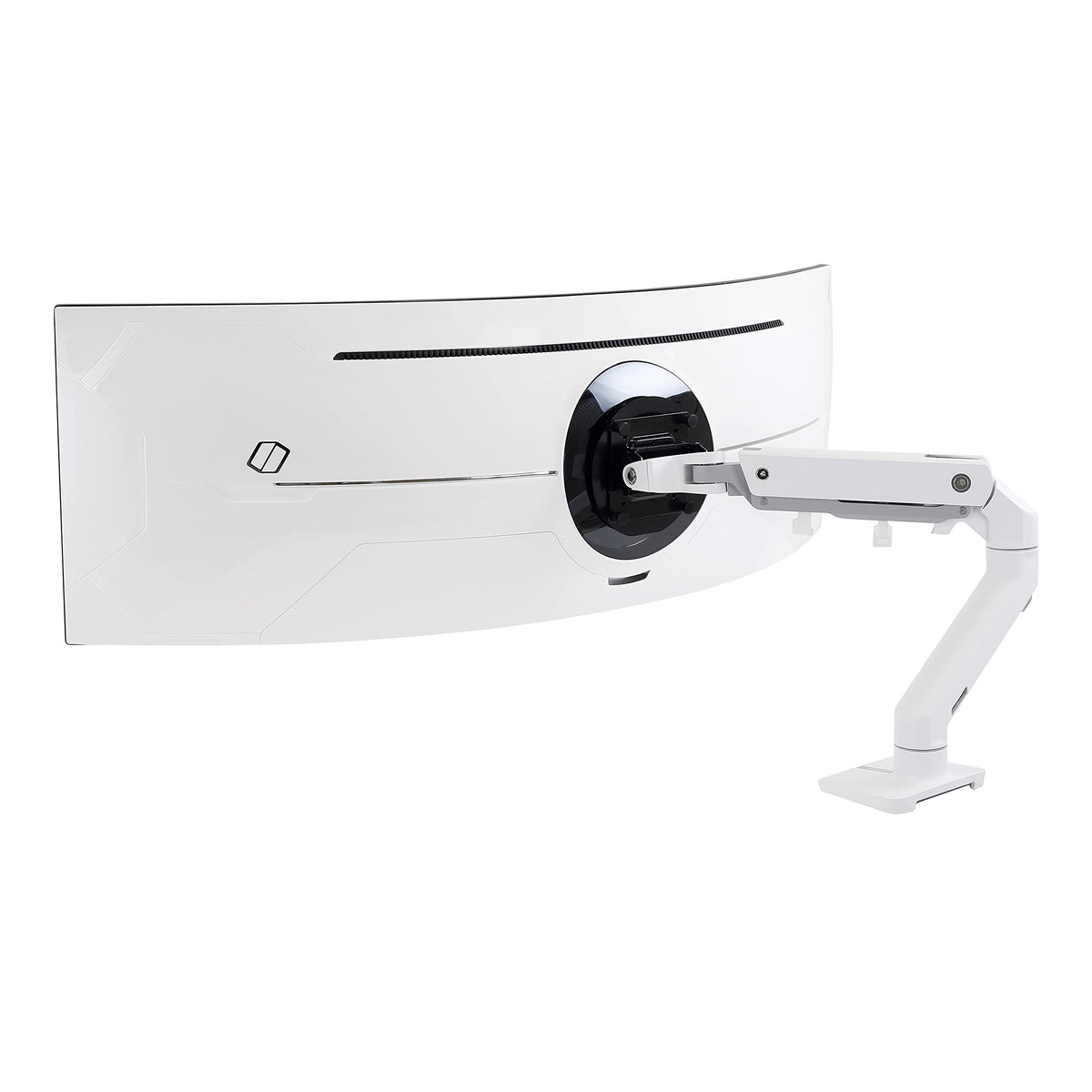 Ergotron � HX HD Premium Heavy Duty Gaming Monitor Arm, Single Monitor Desk Mount � for 1000R Curved Ultrawide Monitors Up to 49 Inches, 28 to 42 lbs, VESA 75x75mm or 100x100mm � HD Pivot, White