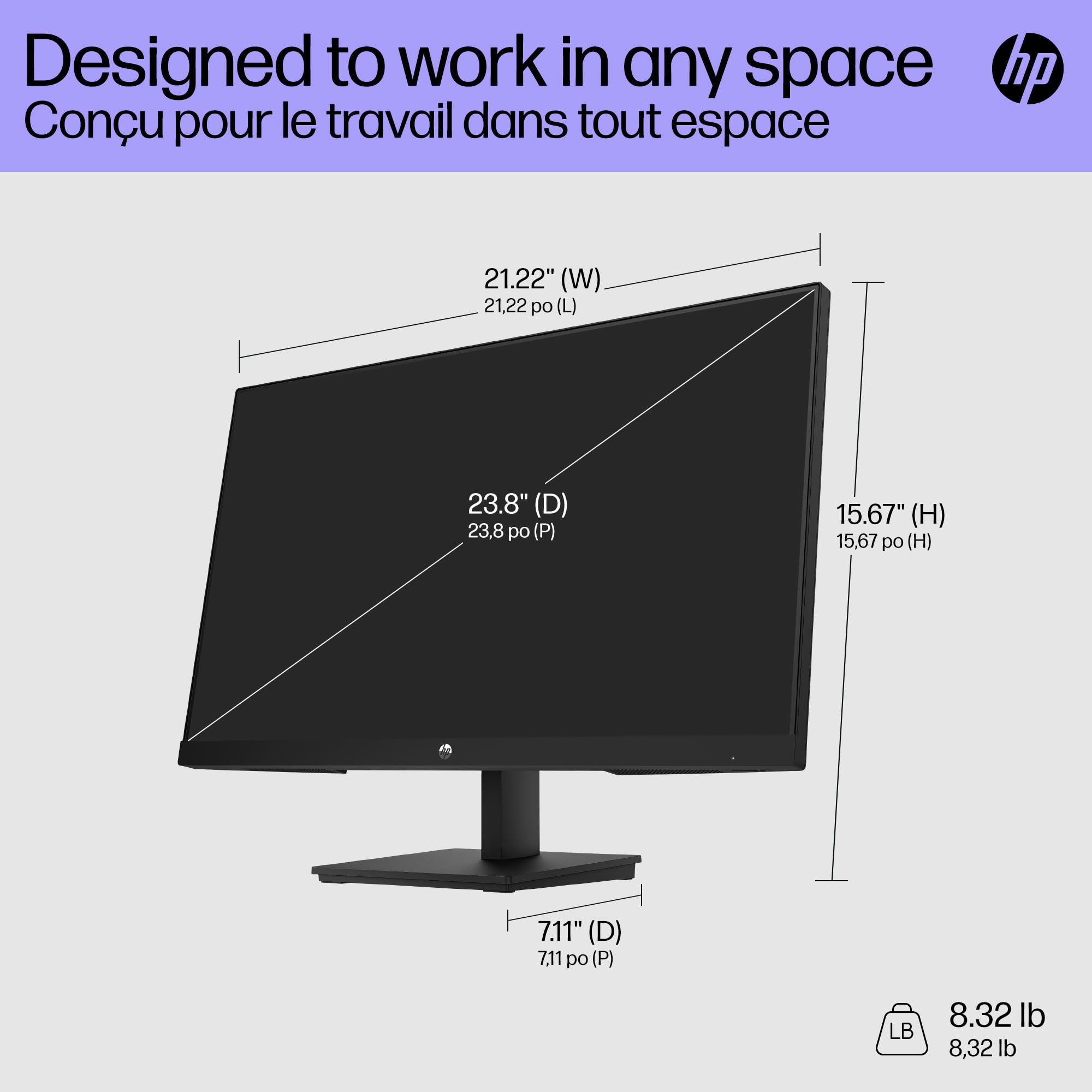Hp V24I G5 Fhd Monitor Amd Freesync Technology Hdcp Support For Hdmi (V24I G5 Black)