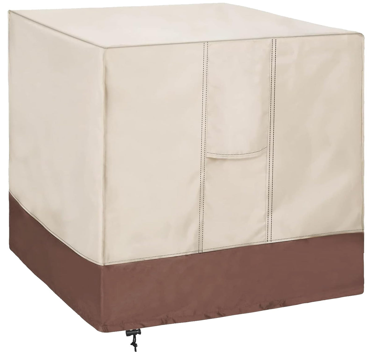 Air Conditioner Cover For Outside Units Durable Ac Cover,Water Resistant, Durable, With Mesh Vents And Elastic Hem Cord, Fits Up