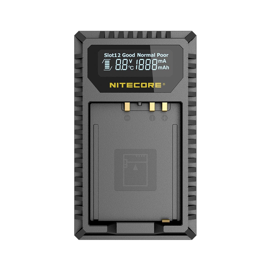 Nitecore FX1 Digital USB Camera Battery Charger Compatible with Fujifilm NP-W126 and NP-W126S Batteries