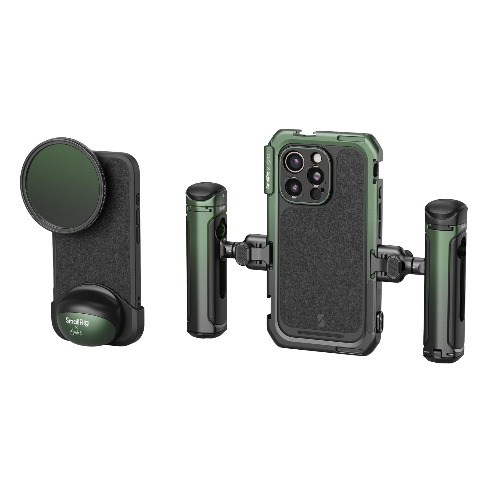 SmallRig x Brandon Li Mobile Video Kit for iPhone 16 Pro, Phone Cage with FilMov Lightweight Phone Case Kit, Rotatable Wireless 
