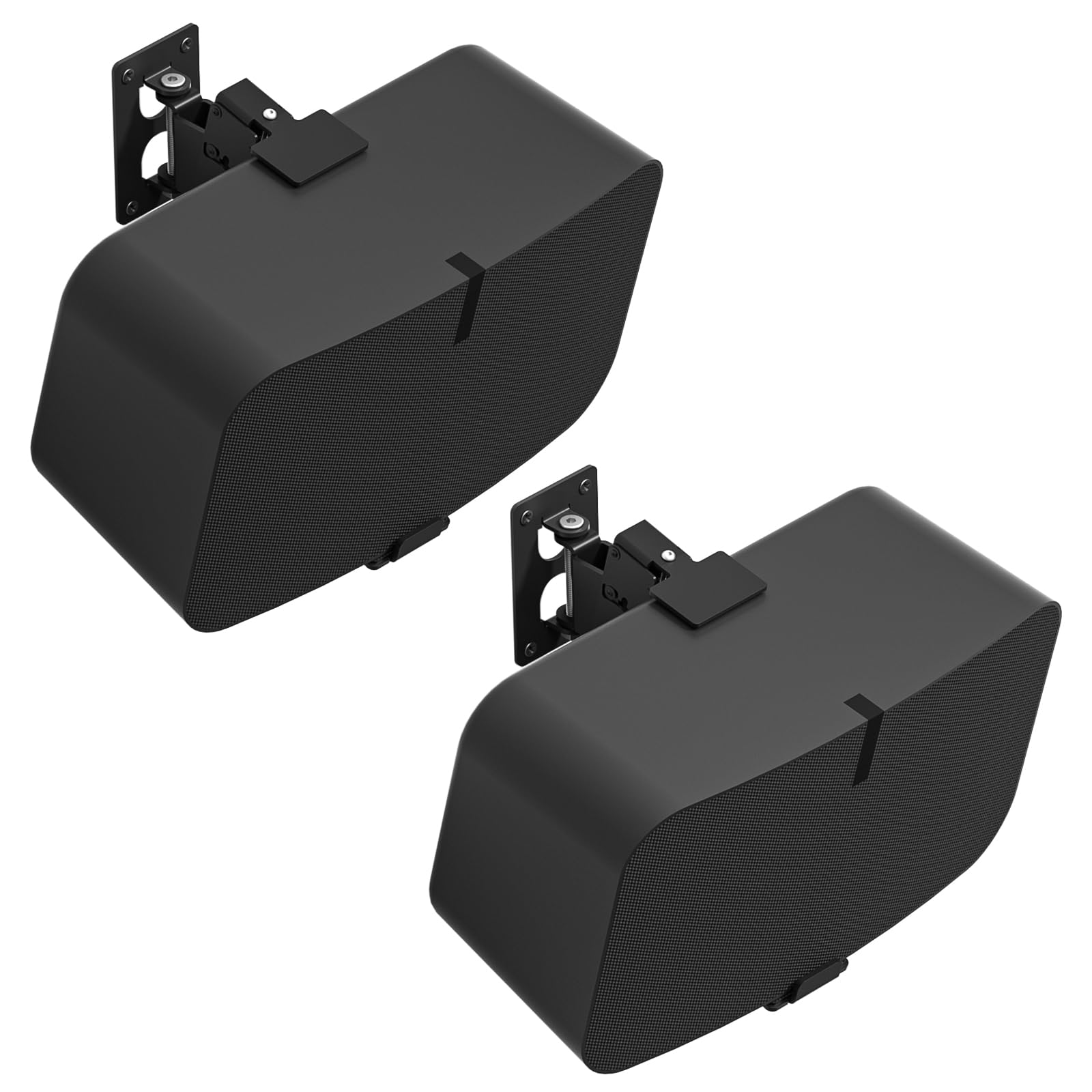 Yibracki Pair Of Heavy Duty Speaker Wall Mount For Sonos 5 Mount & Sonos Play 5 Mount   Tilt & Swivel Adjustable Speaker Mount F