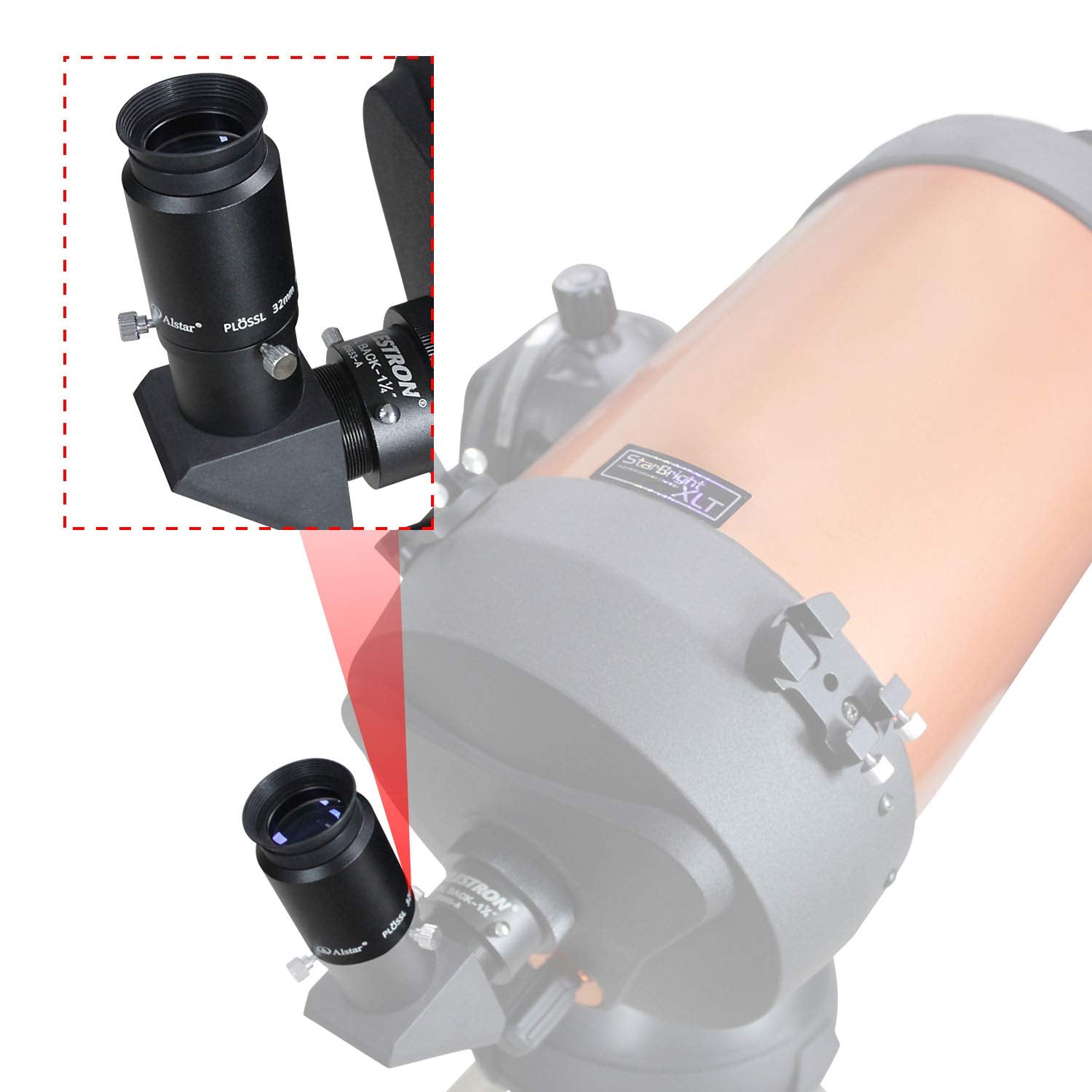Alstar 1.25 Inch Plossl Telescope Eyepiece   32Mm Fully Multicoated Optical Lens For 1.25Inch Astronomic Telescope And Astronomy