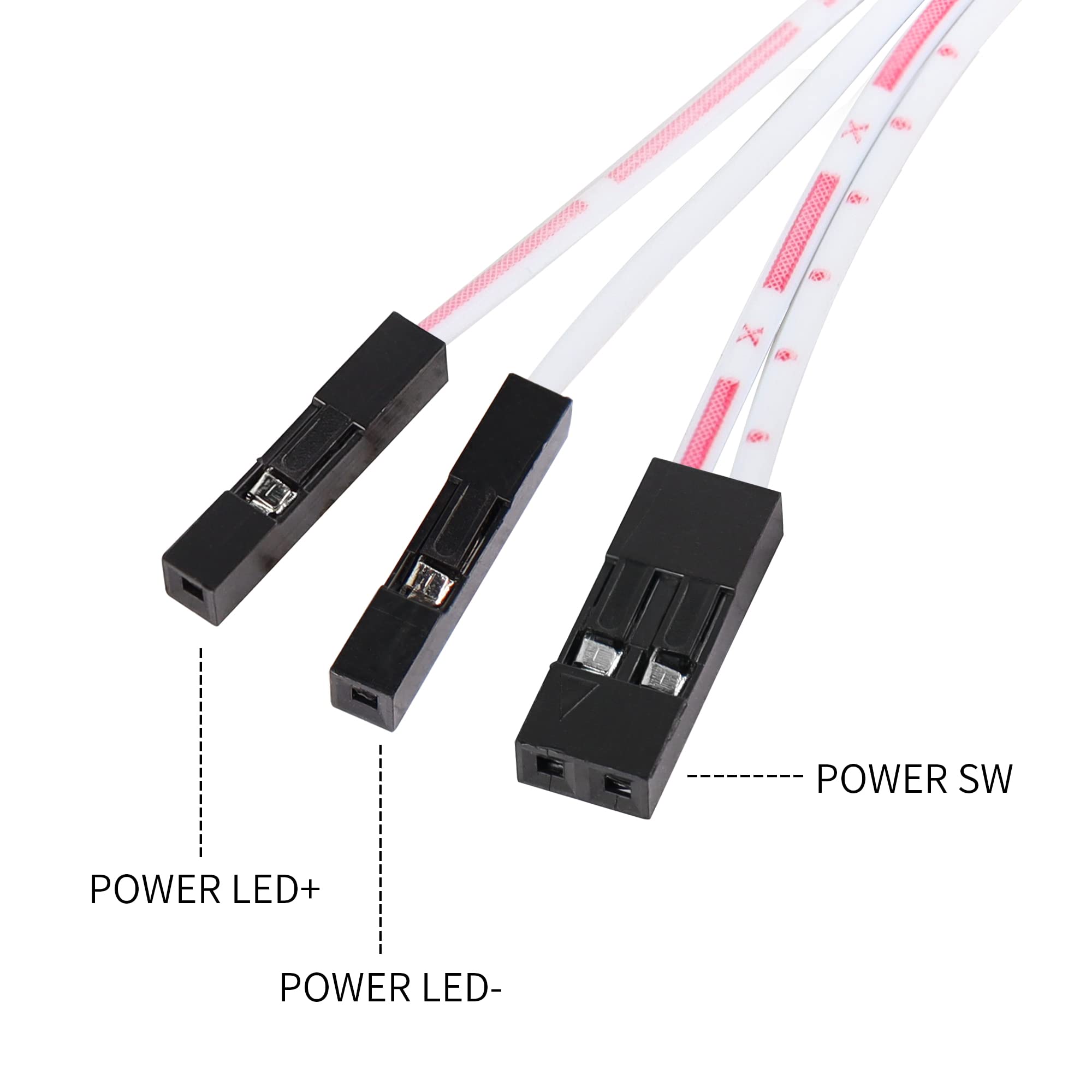 Yacsejao 16Mm Chassis Switch Host Metal Button Desktop Computer Host Switch Cable Metal Led Power Button Atx Supply On/Off For D
