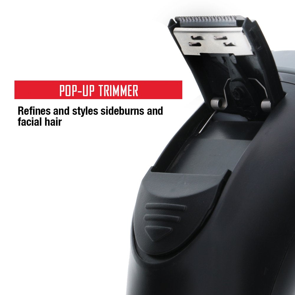 Xtreme Digital Lifestyle Accessories Barbasol Rechargeable Electric Rotary Shaver With Stainless Steel Blades And Pop Up Trimmer