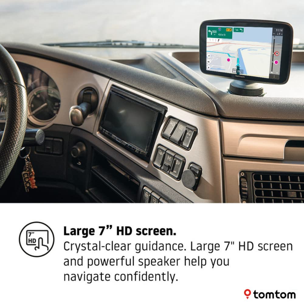 Tomtom Truck Gps Go Expert, 6 Inch Hd Screen, With Custom Truck Routing And Pois, Traffic Congestion Thanks To Tomtom Traffic, W