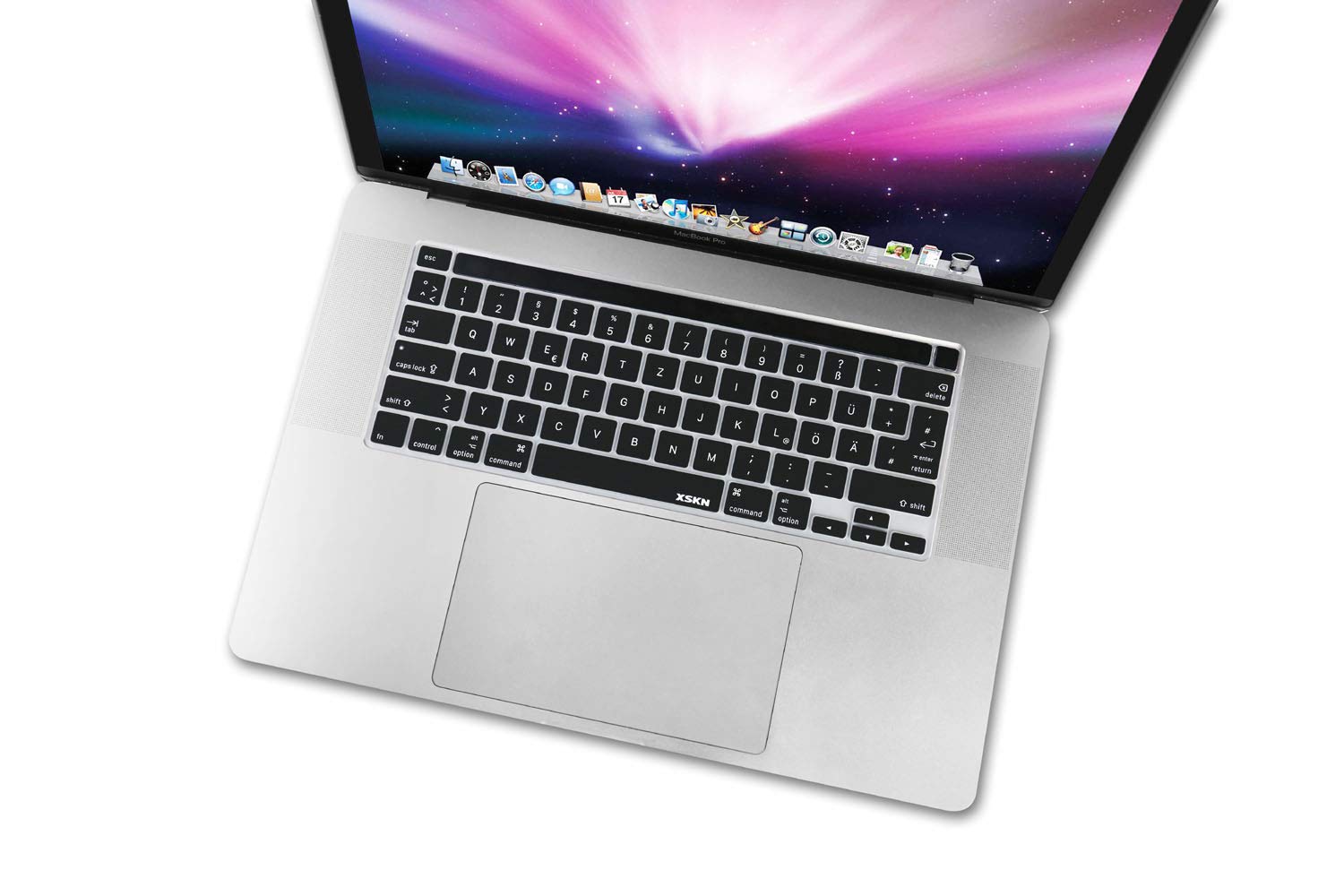 Xskn German Language Black Silicone Keyboard Cover Skin For Touch Bar Models 2019 Macbook Pro 16 Inch A2141 2020 Macbook Pro 13.