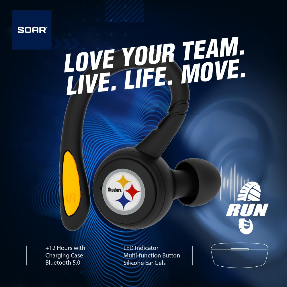 Soar Nfl Sport True Wireless Earbuds V.5, Las Vegas Raiders