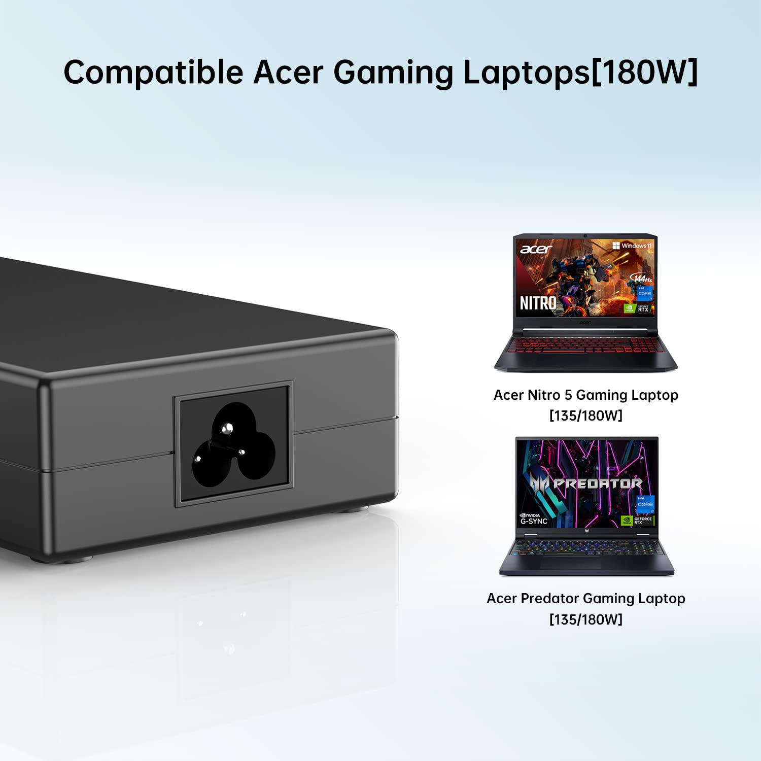 180W Charger For Acer Predator Helios 300 Gaming Laptop Ph315 52 Ph315 51 G3 571 G3 572 G3 571 77Qk Acer Predator Triton 300 500