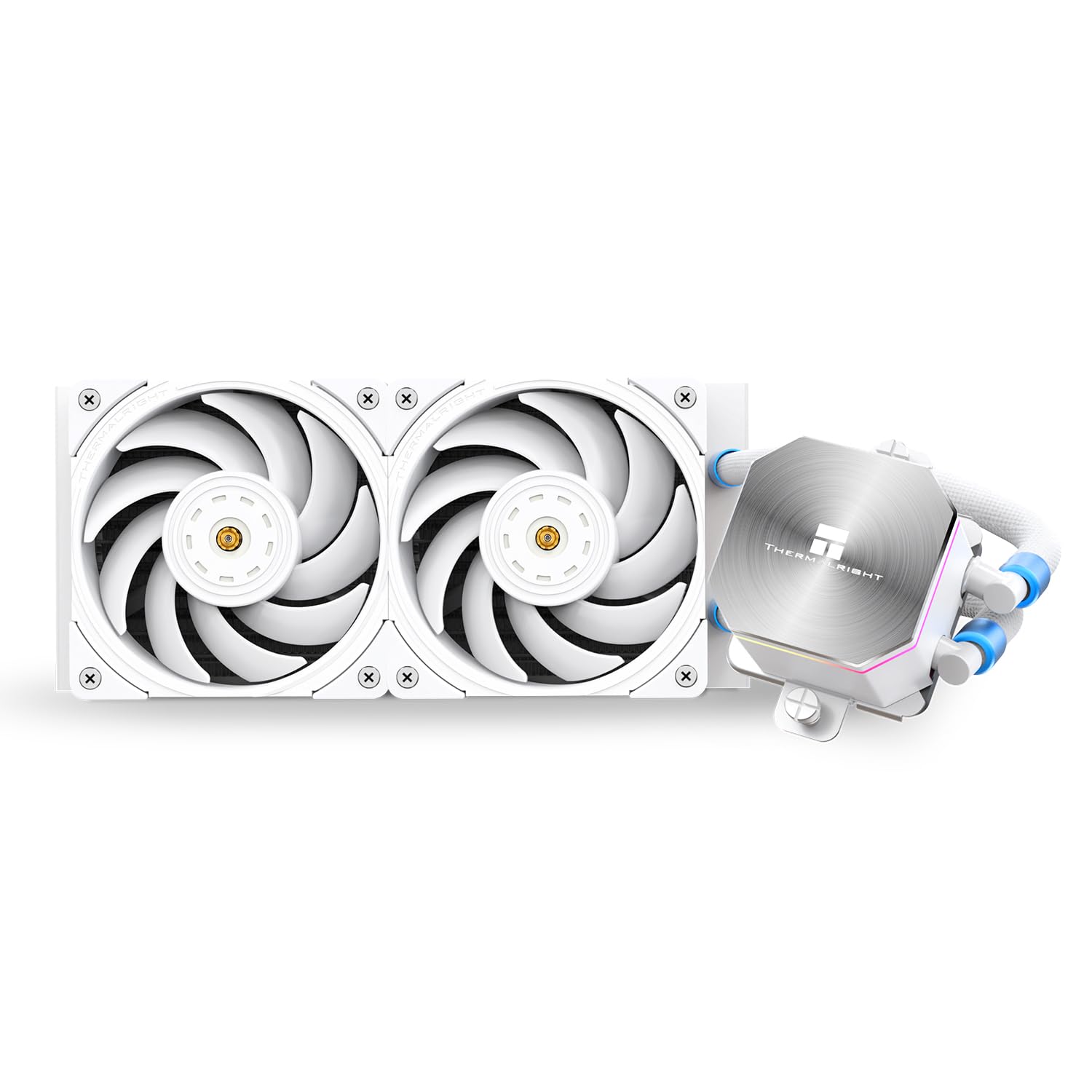 Thermalright Frozen Edge 240 White Cpu Liquid Cooler,Efficient Pwm Controlled Pump 3300Rpm,12Cm Pwm Fan,Water Cooling Computer P